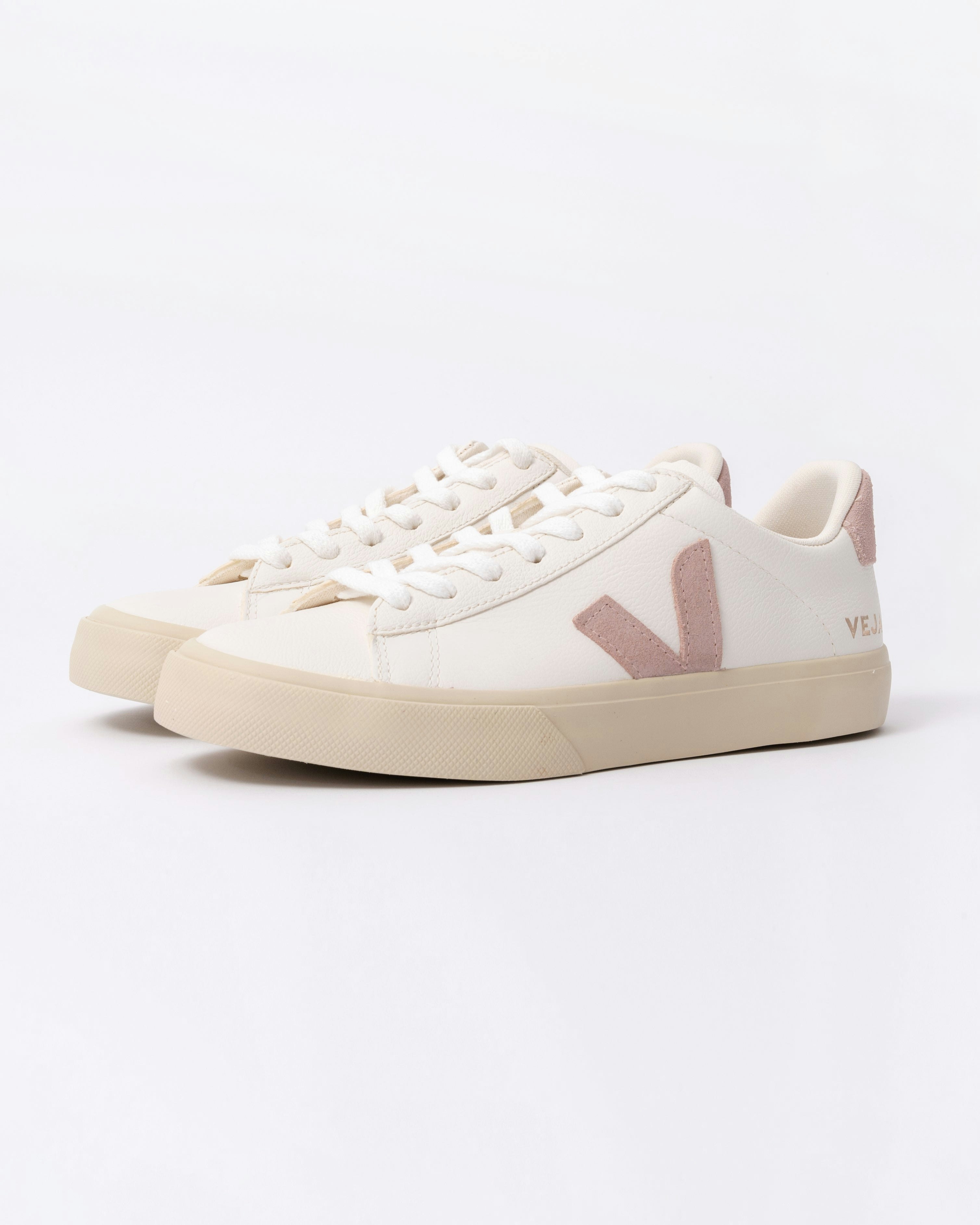 Veja Women's White Campo Leather Trainers - /Babe - /Babe - Uk5 Eu38 Us7