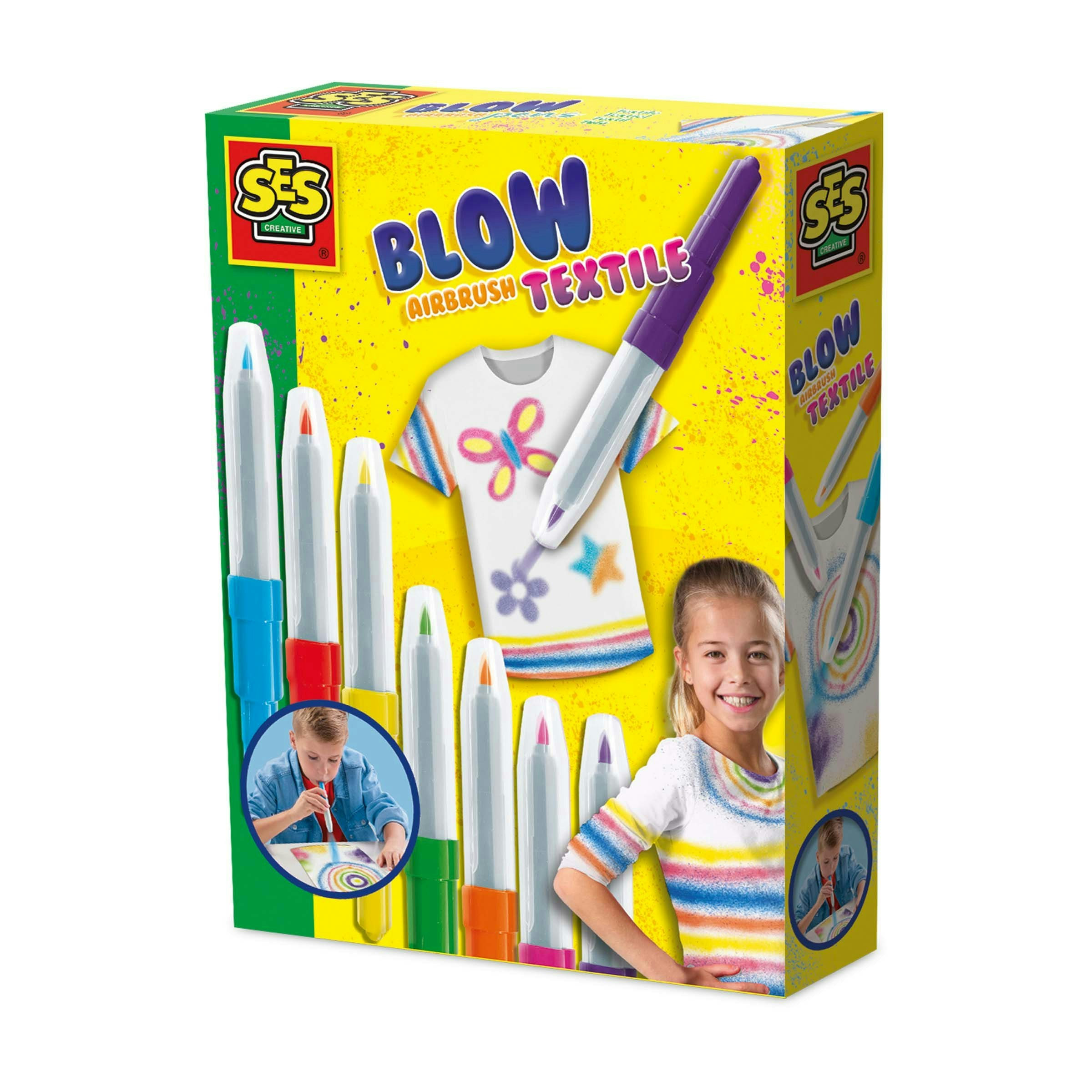 Ses Creative Blow Airbrush Pens - Textile