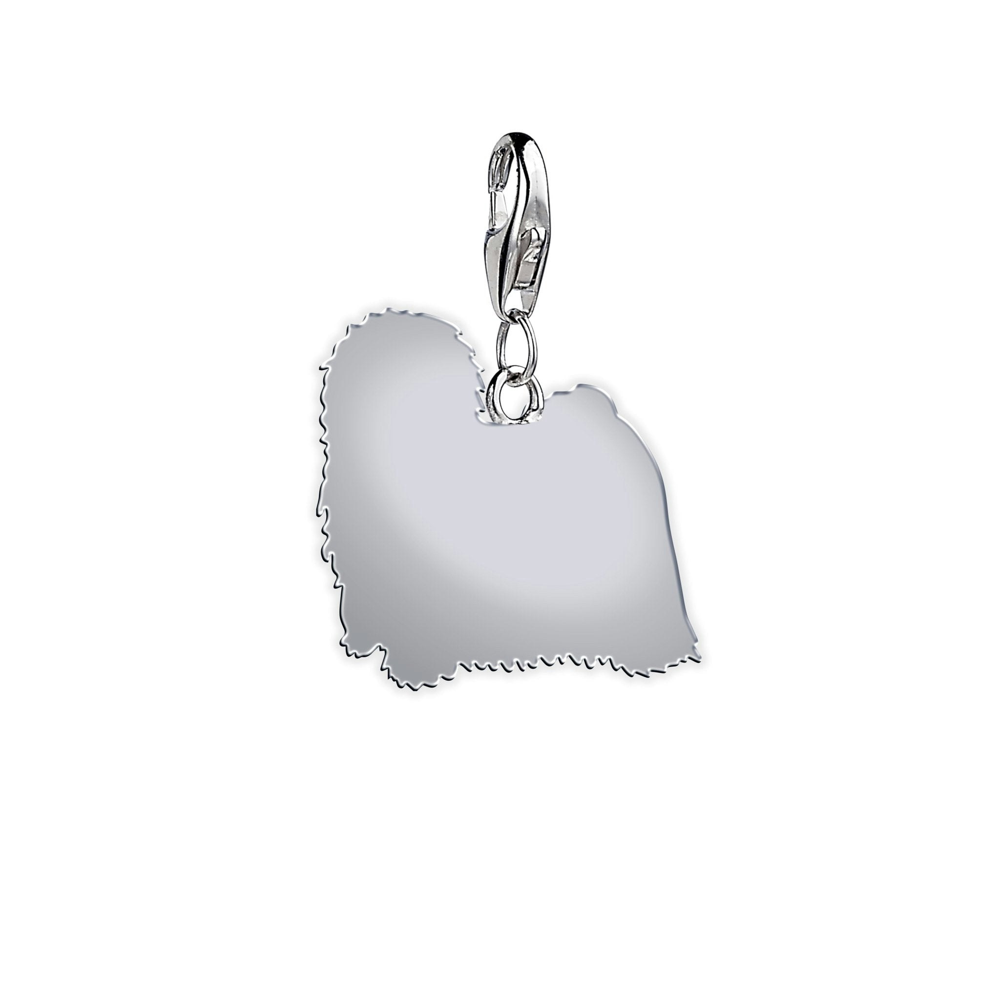 Mylee London Silver Hungarian Puli Silhouette Charm - Yes - Clip On Charm