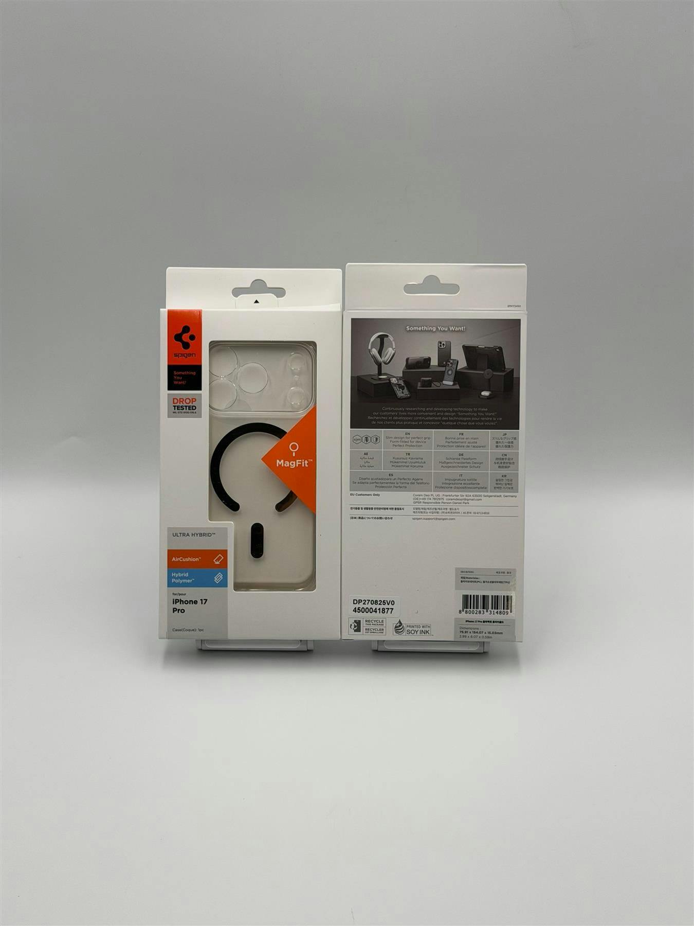 Spigen Gold Ultra Hybrid Magsafe Case For Iphone 17 Pro 6.3" Clear/ - Acs10348
