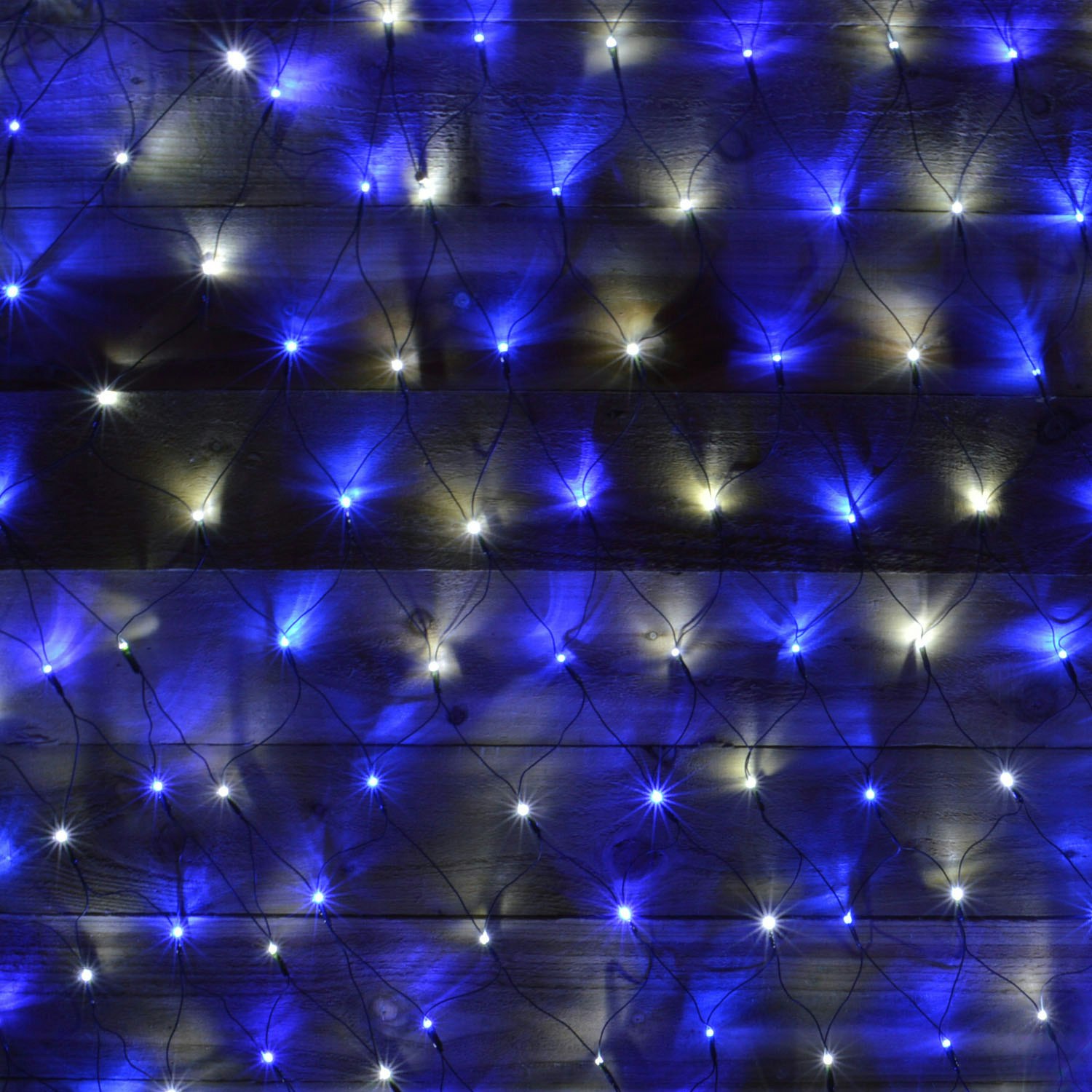 Rackhams Light/Blue/White 1.7M X 1.2M 180 Led Premier Indoor Outdoor Multifunction Christmas Net With Timer In &