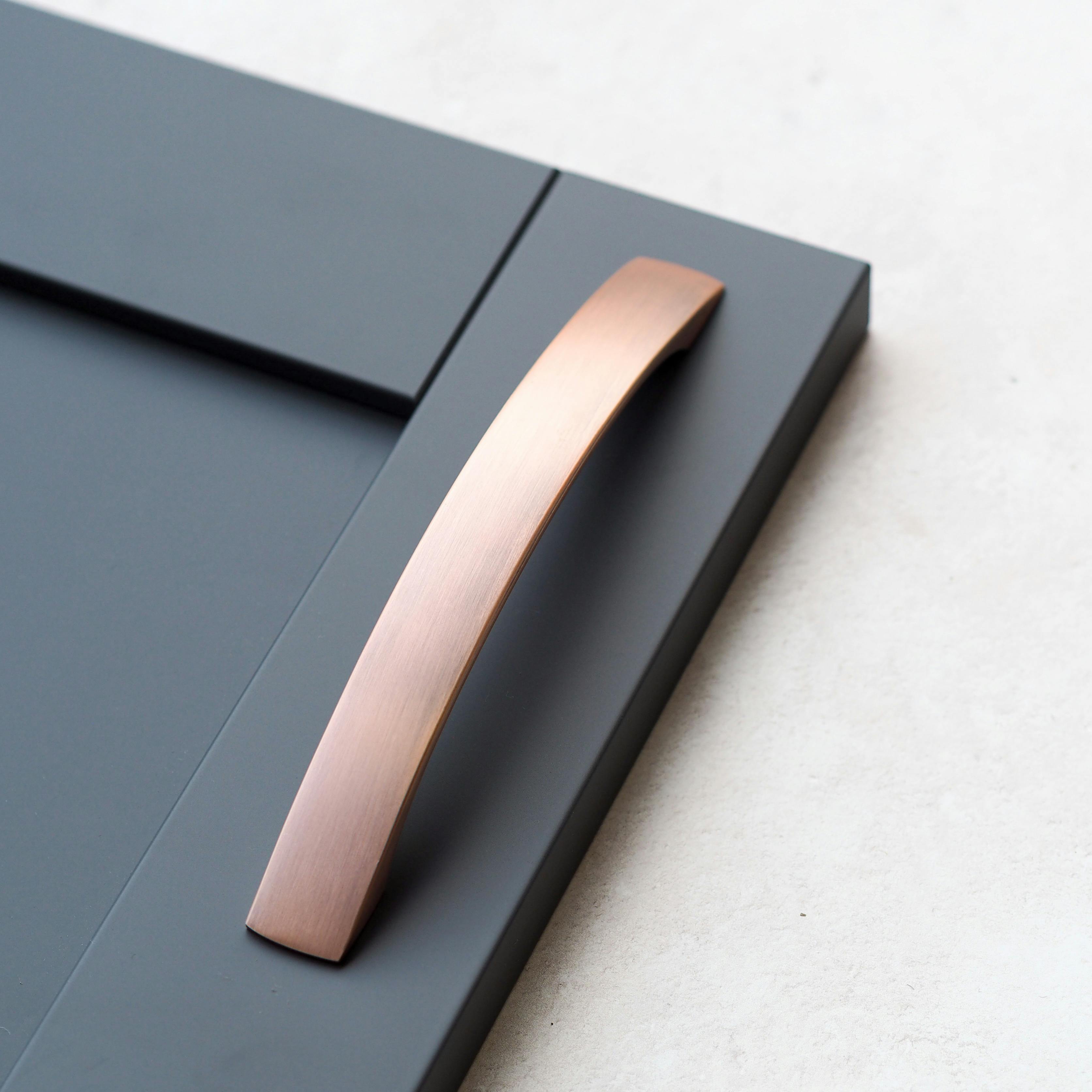 Rackhams Brushed Antique Copper Handles - 160Mm Handle