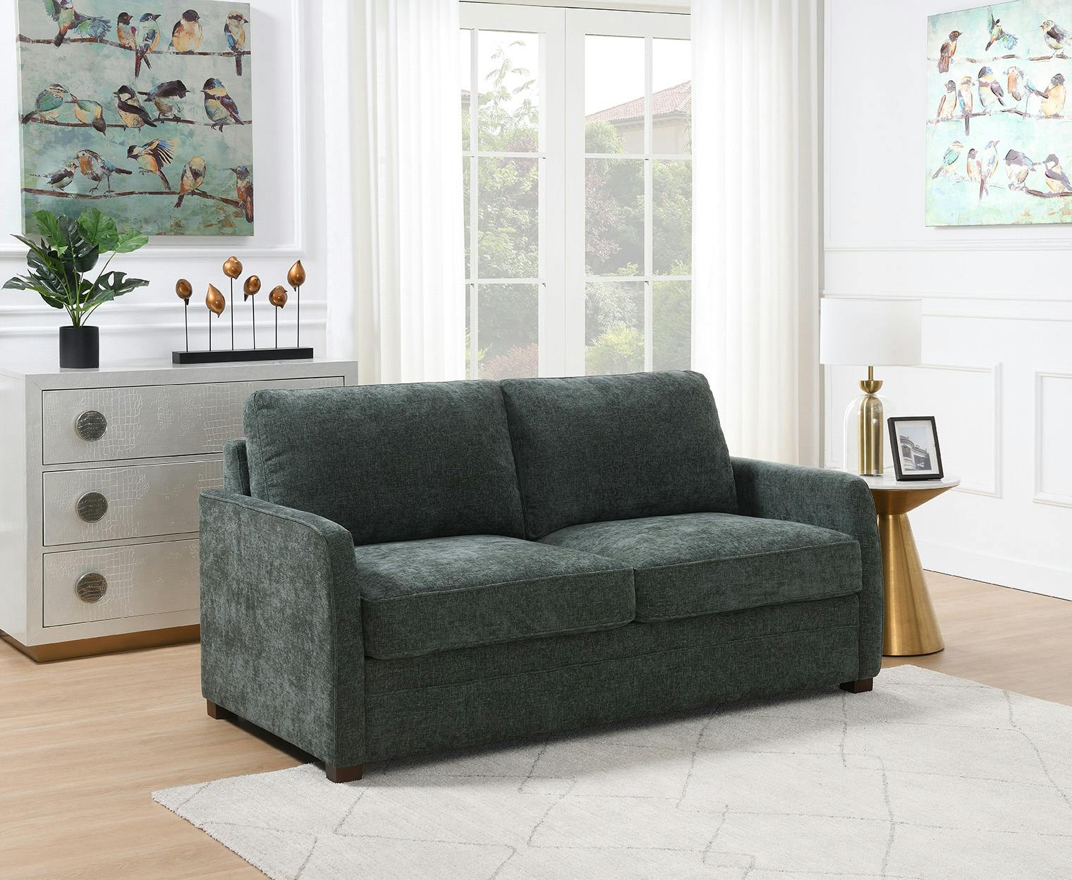 Rackhams Foleshill Full Foam Sofa Bed - Moss