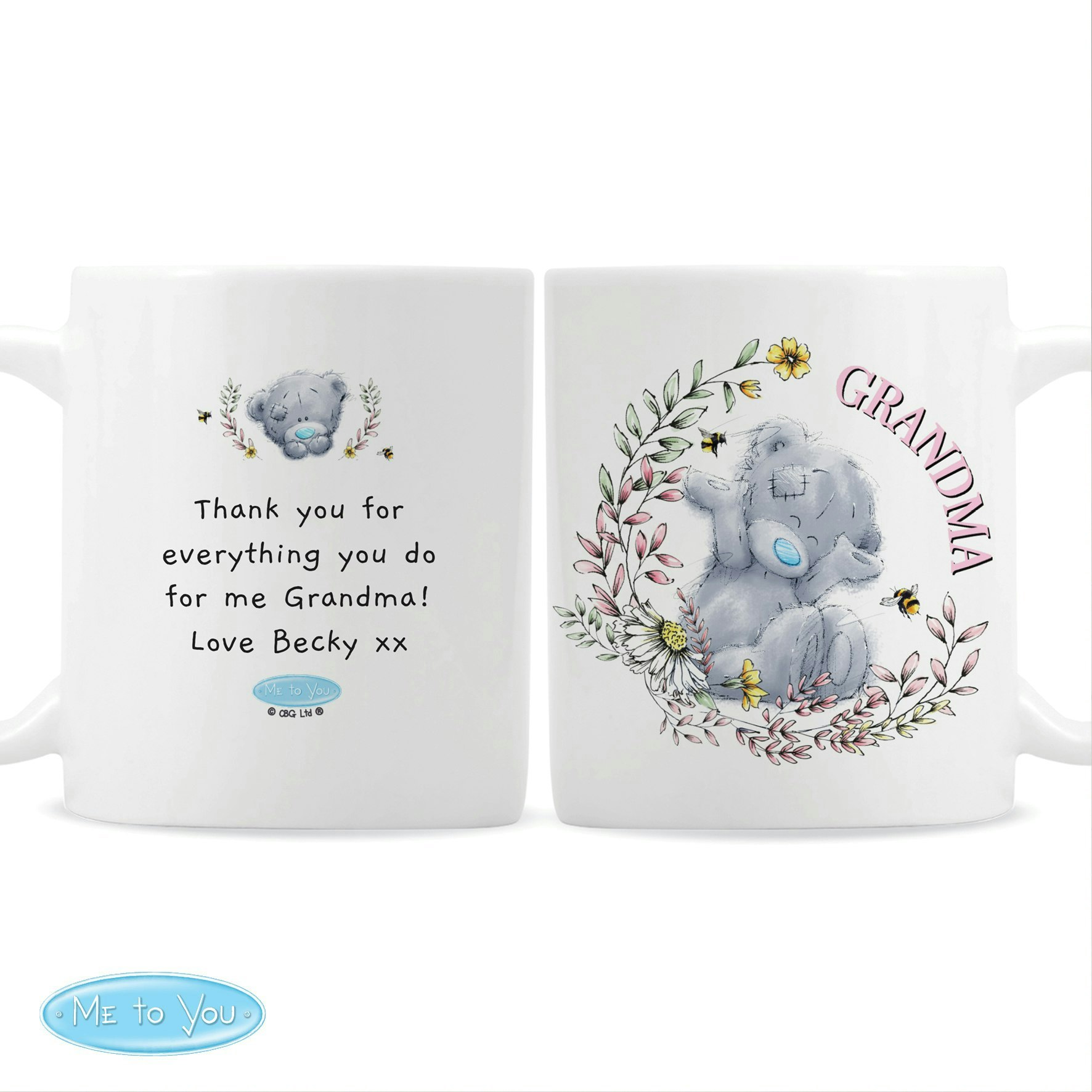 Rackhams Personalised Me To You Bees Mug