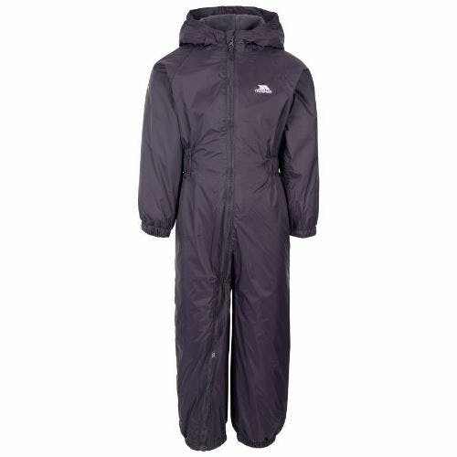 Trespass Unisex Kids Button Waterproof Rain Suit With Hood - Image 4