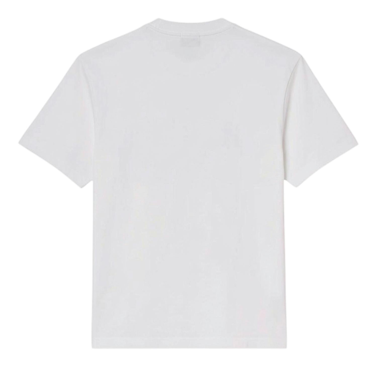 Lacoste Unisex White Adult Arched Logo T-Shirt - Xl - 100% Cotton
