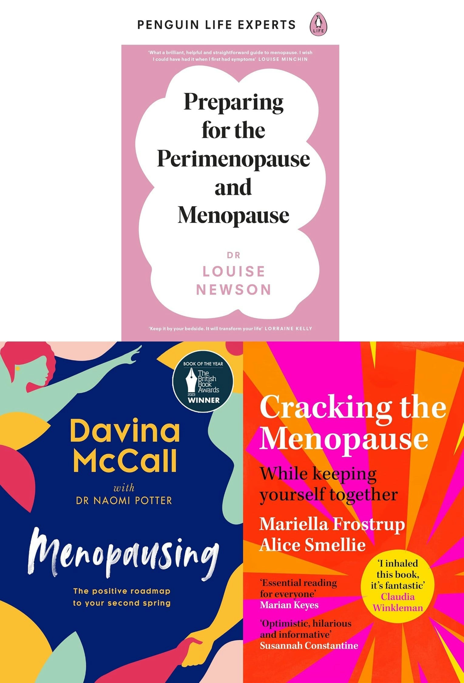 Books4people Cracking The Menopause, Menopausing (Hb), Preparing For The Perimenopause And Menopause 3 Books Collection Set