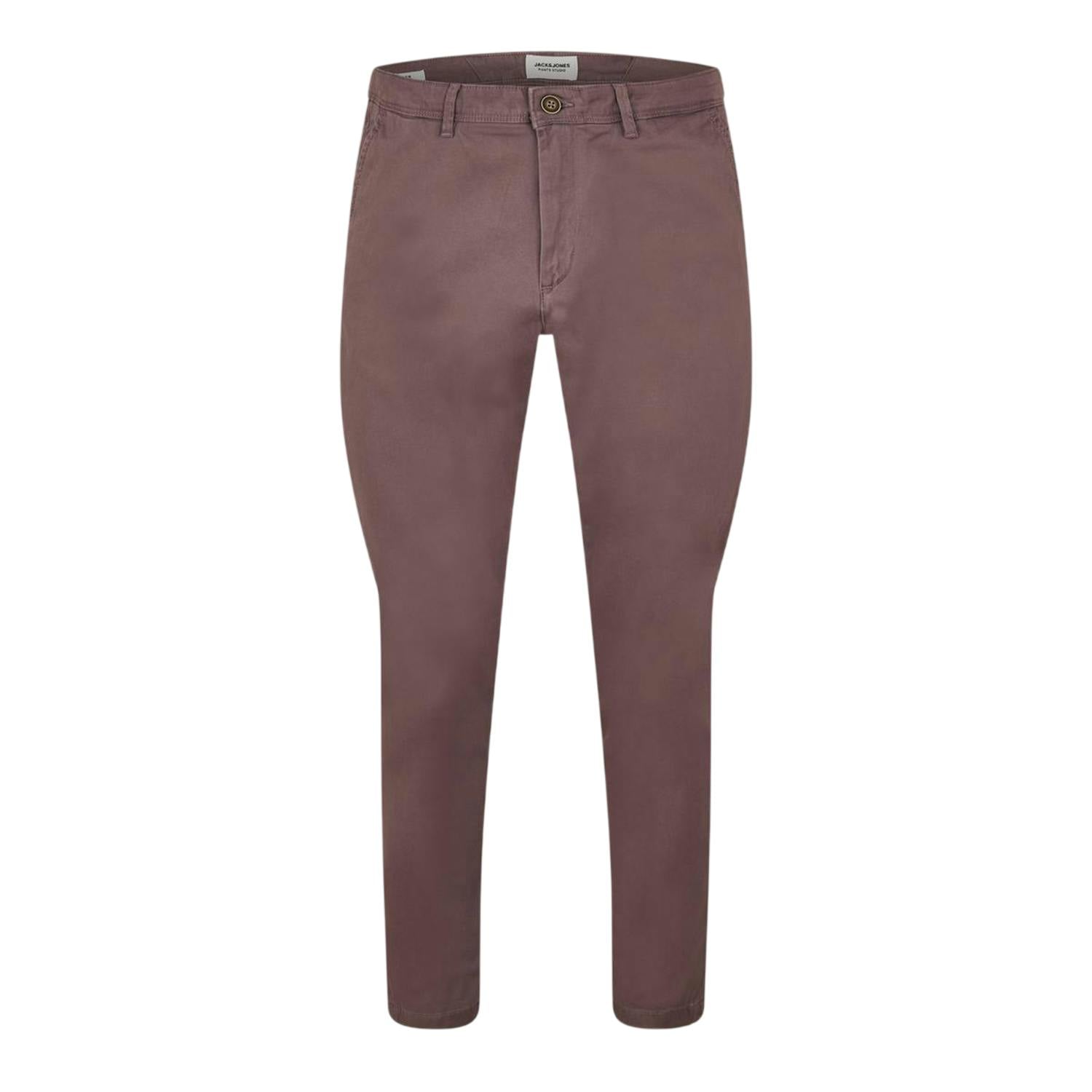 Jack And Jones Men's Grey Marco Bowie Chinos - Peppered - 30R - Peppered - 98% Cotton/2% Elastane