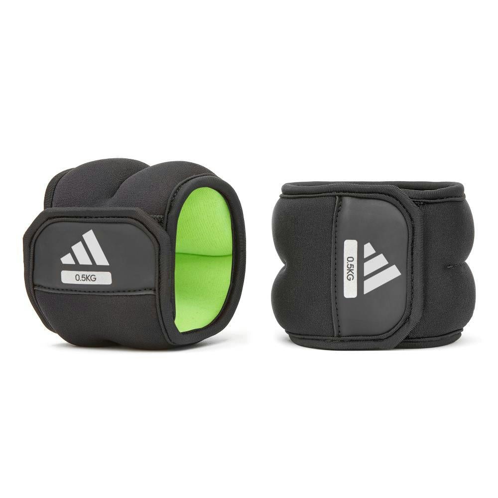 Adidas Green/Black Ankle Wrist Training Weights 2 X 0.5Kg