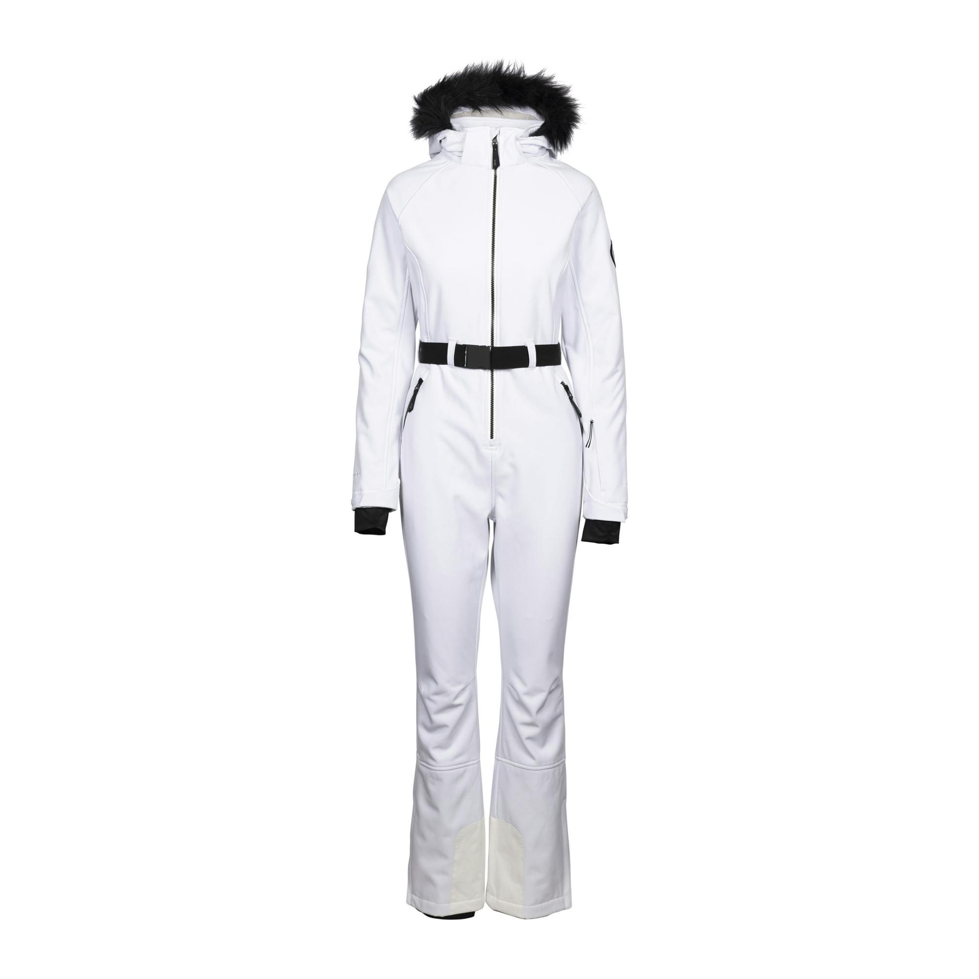 Trespass Women's White / Valene Dlx Ski Suit - Xs - 94% Polyester/6% Elastane