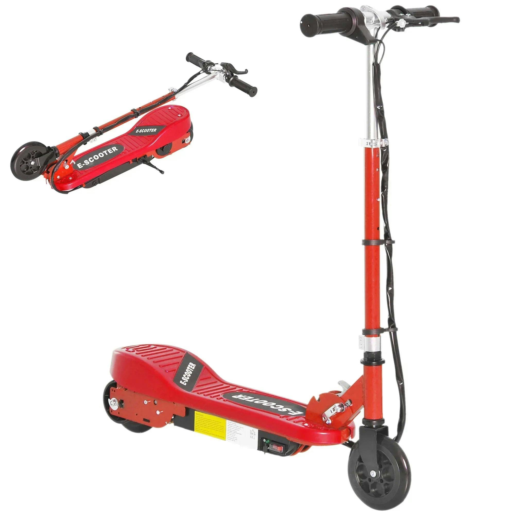 Bobobiy Red/Black Folding Electric Kids Scooter Ride On Age 7-14,