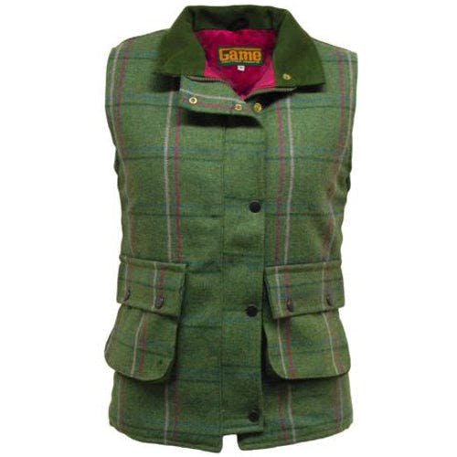 Coolandnew Women's Pink Game Ruby/Abby Tweed Gilet - Ruby ( Lining) - 10