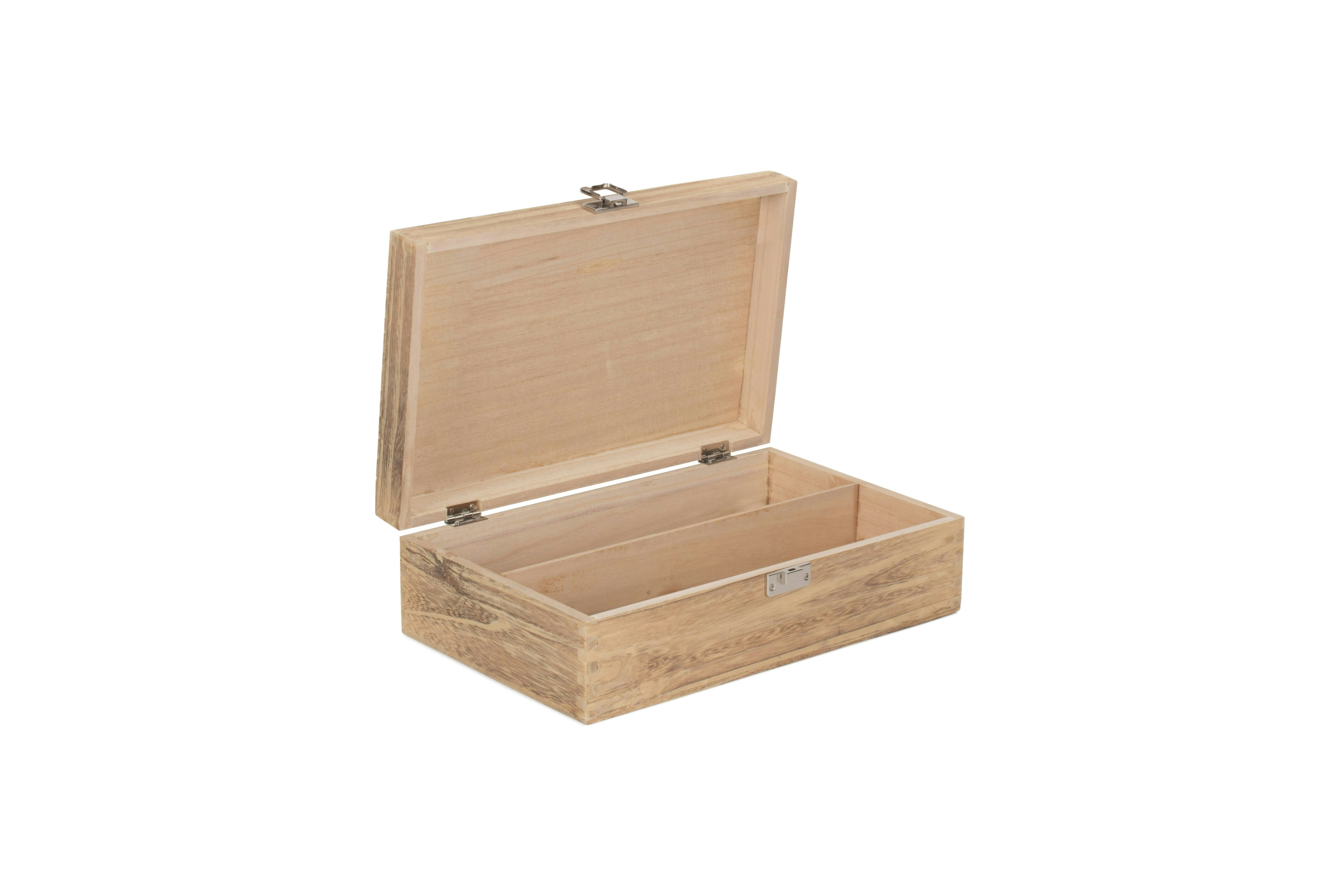 Rackhams Red/Grain Two Bottle Oak Effect Wooden Display Box - Large