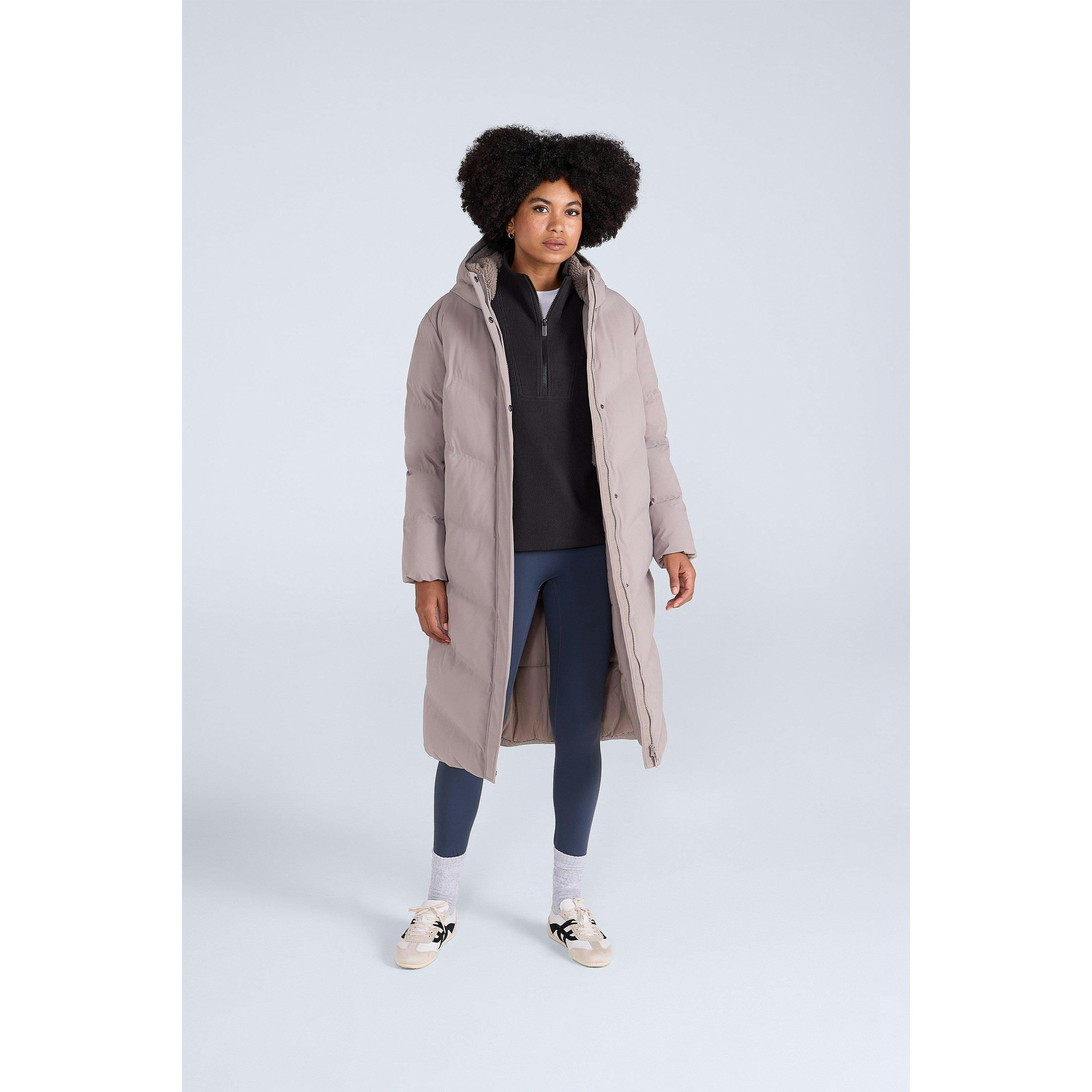 Animal Women's Cocoon Borg Lined Padded Jacket - Taupe - 20 Uk - Taupe - 100% Mixed