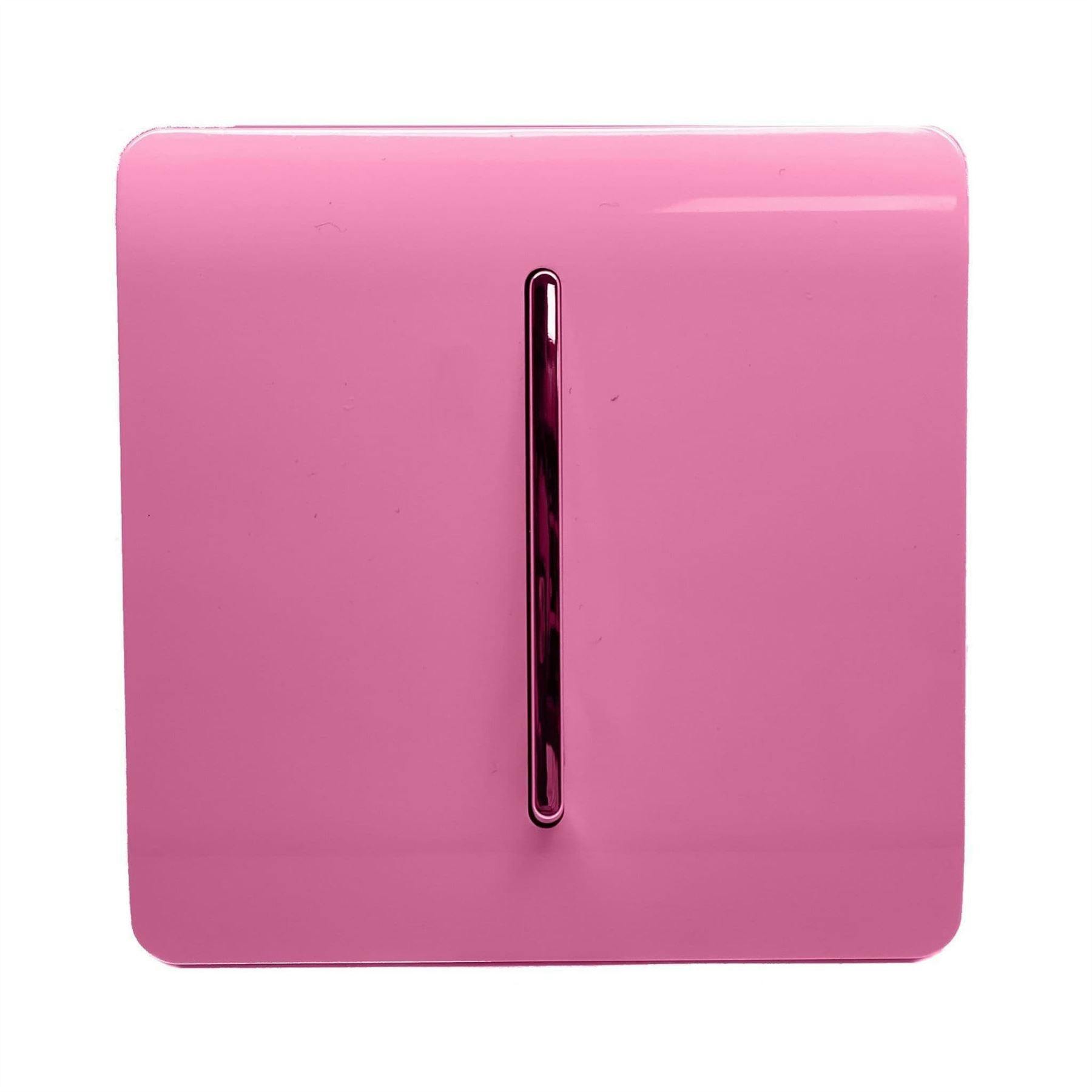 Trendi Switch Pink Screwless 10 Amp Triple Pole Fan Isolator Switch In Candy - Fipk