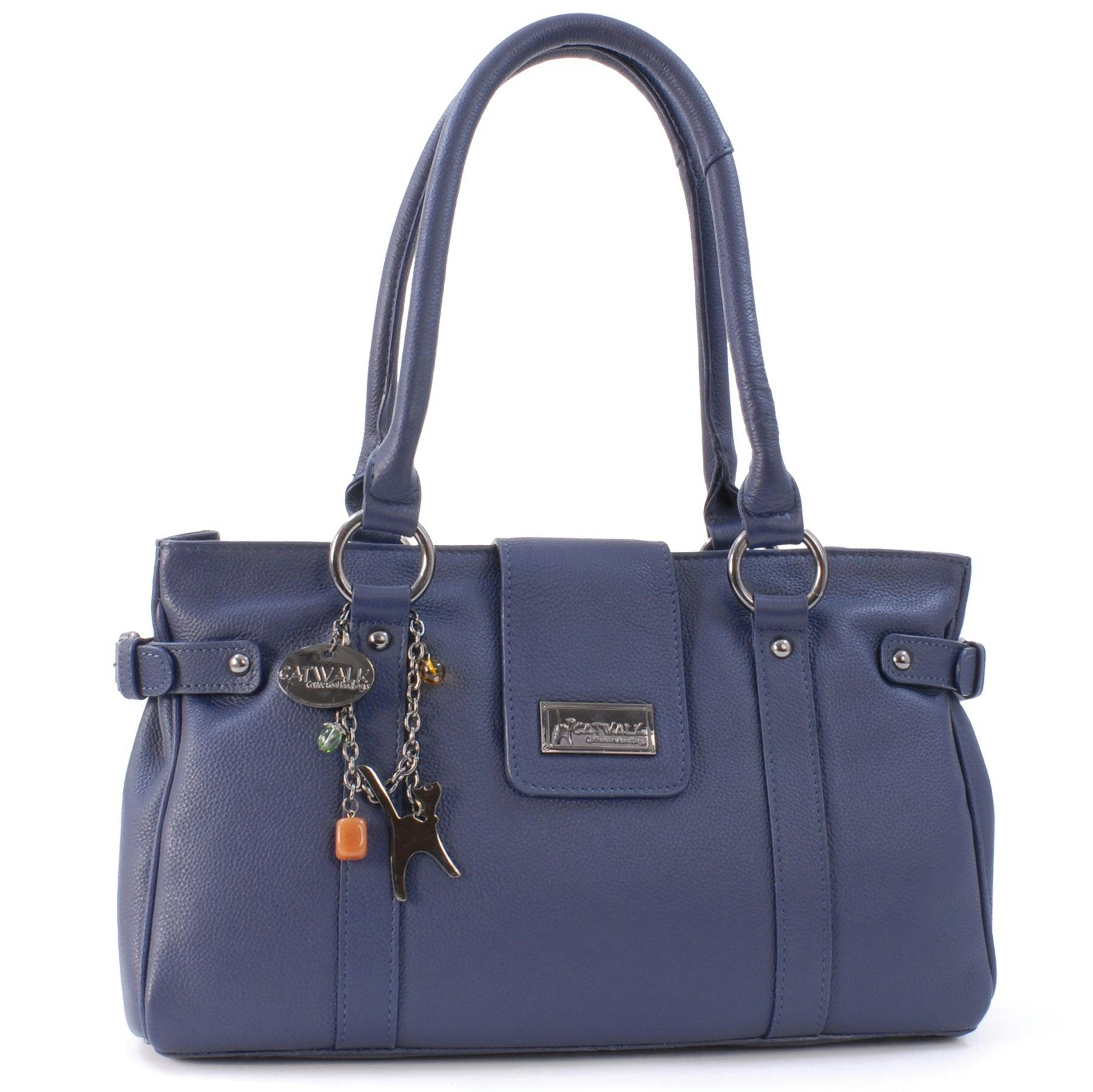 Catwalk Collection Handbags Blue Martina - Handbag