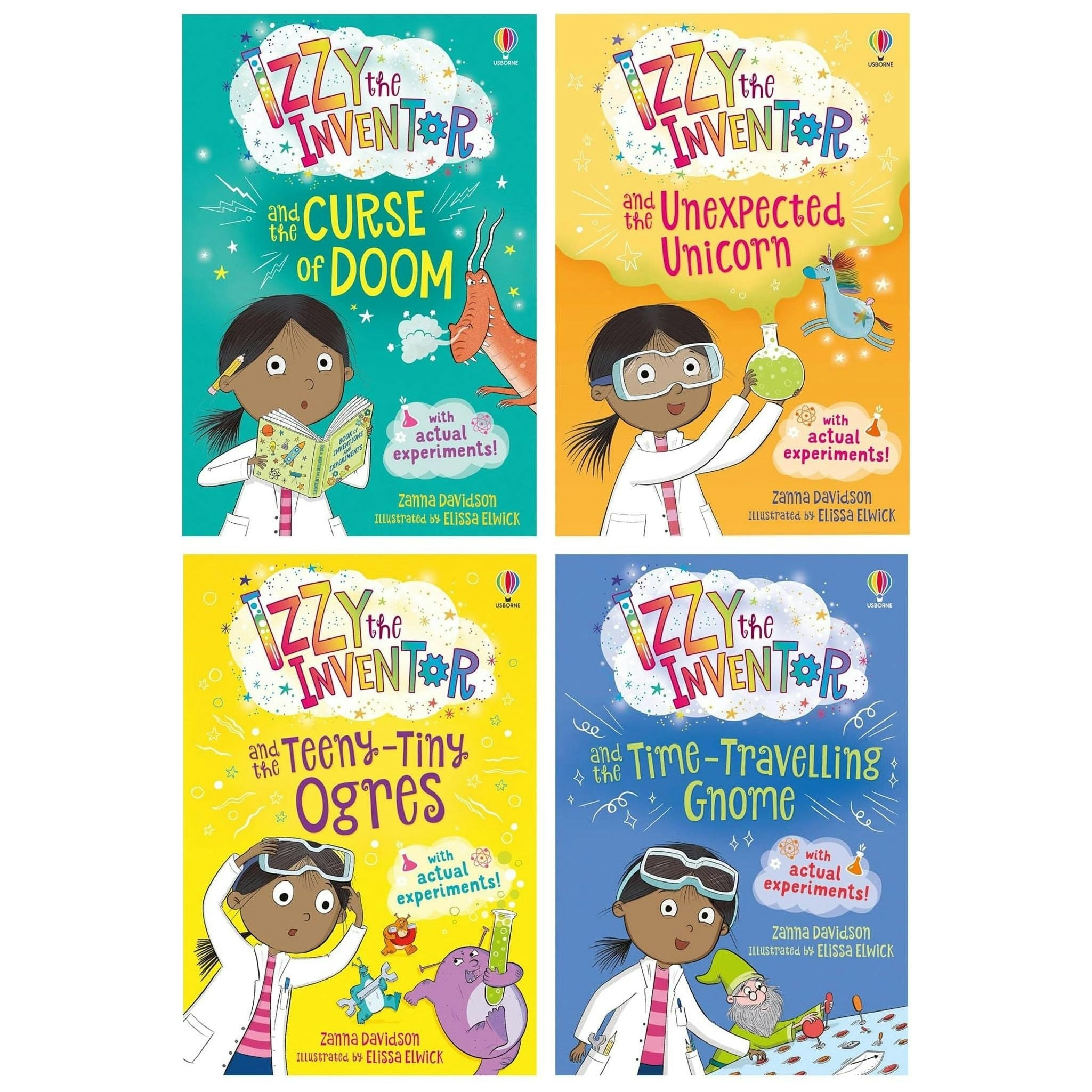 Izzy the Inventor Series 4 Books Collection Set by Zanna Davidson Curse of Doom - Image 15