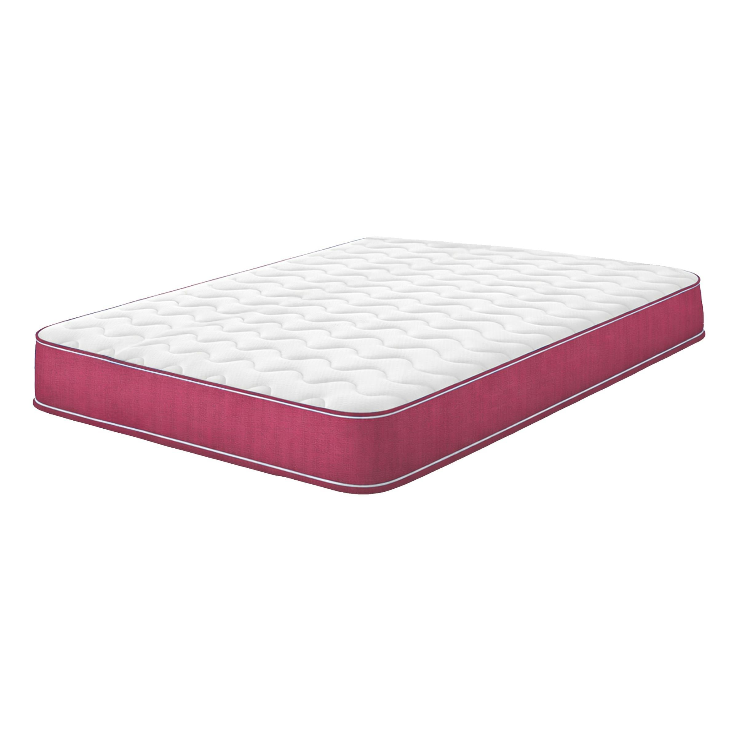 Extreme Comfort Pink Shorty Memory Foam Sprung Mattress - Coil Springs & Memory Foam Layer - 1 - 3Ft Single Mattress (90Cm X 190Cm)