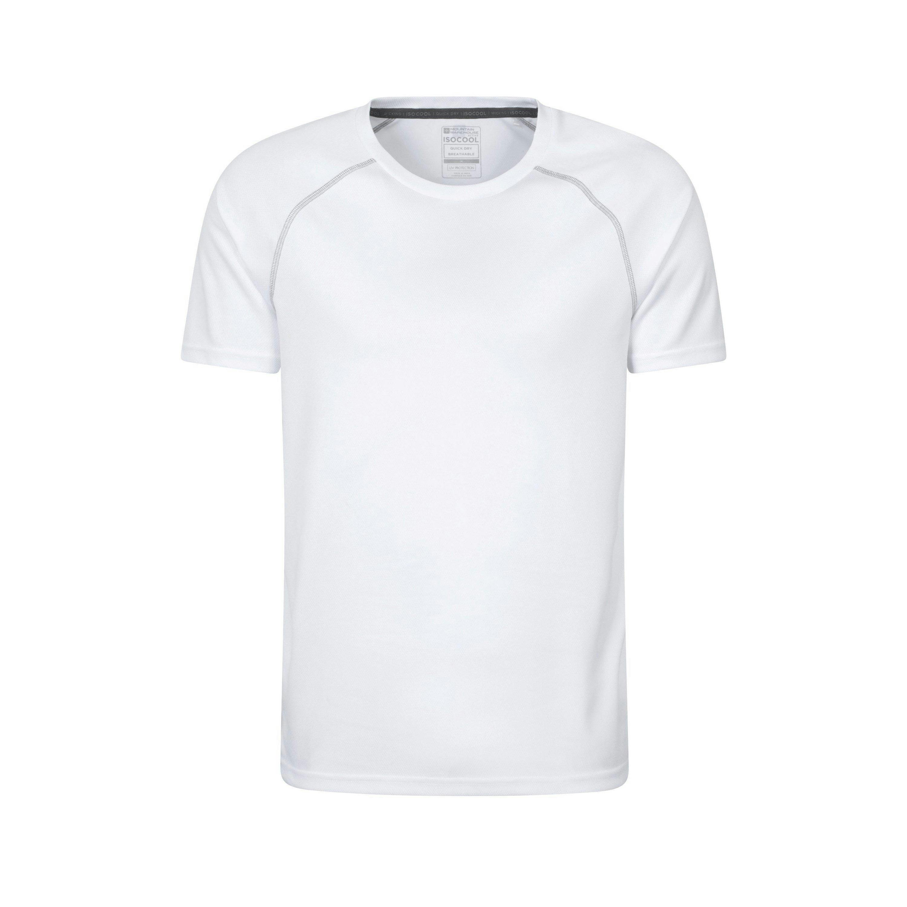 Mountain Warehouse Men's White Endurance Isocool T-Shirt - Xxl - 100% Polyester