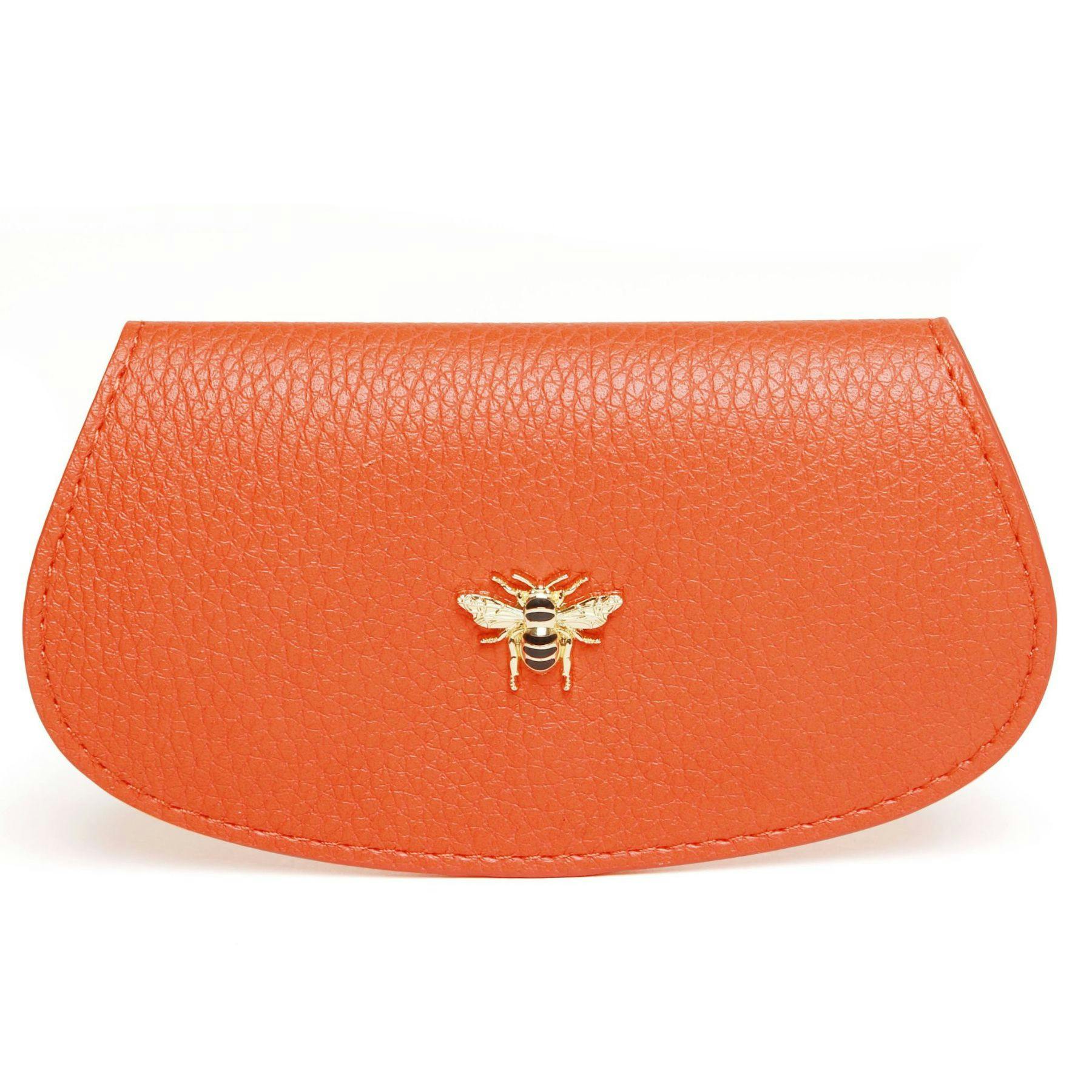 Alice Wheeler Orange Bumble Bee Glasses Cover Case
