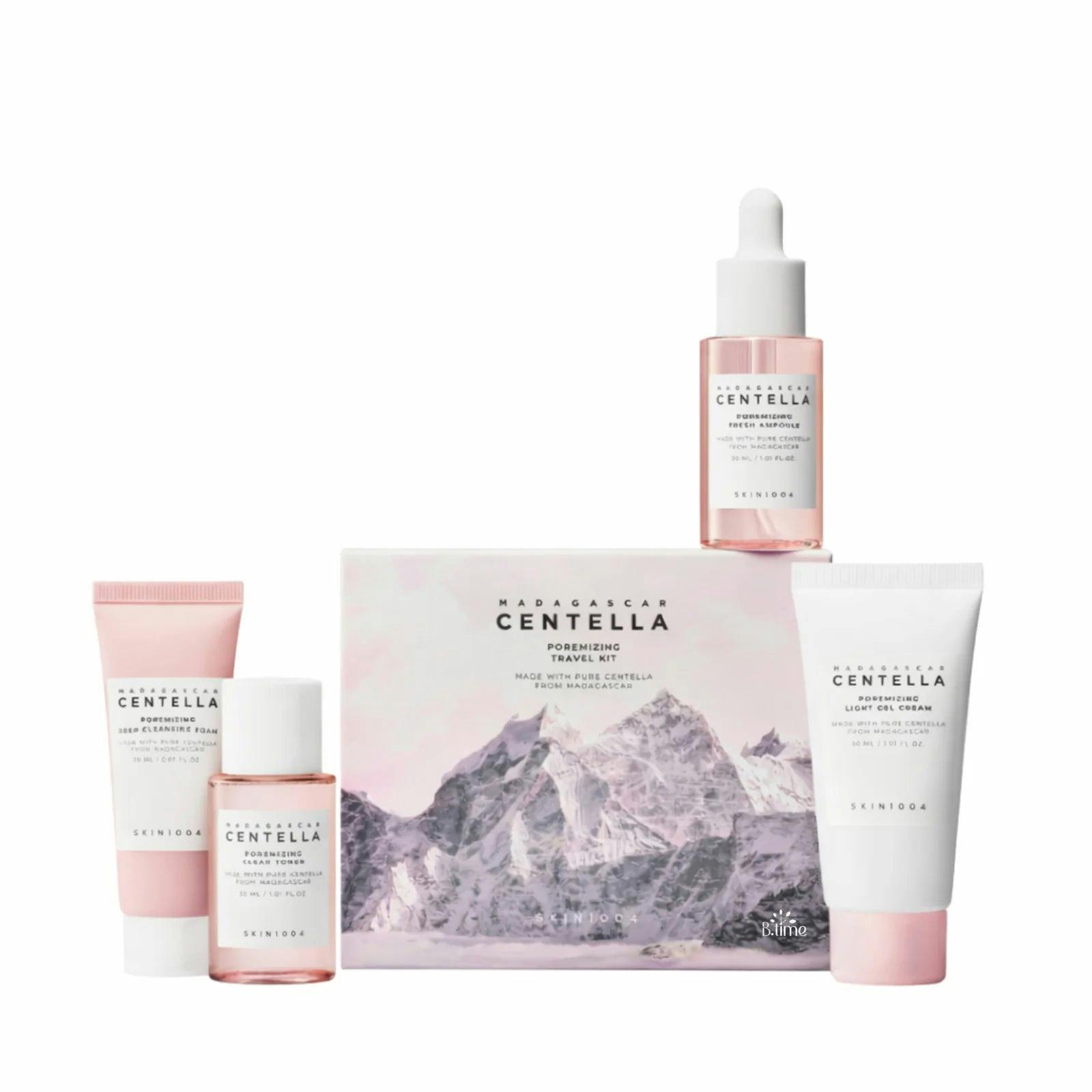 Skin1004 Madagascar Centella Poremizing 4 Piece Gift Set: Toner 30Ml - Ampoule 30Ml - Cleansing Foam 30Ml - Gel Cream 30Ml - Image 6
