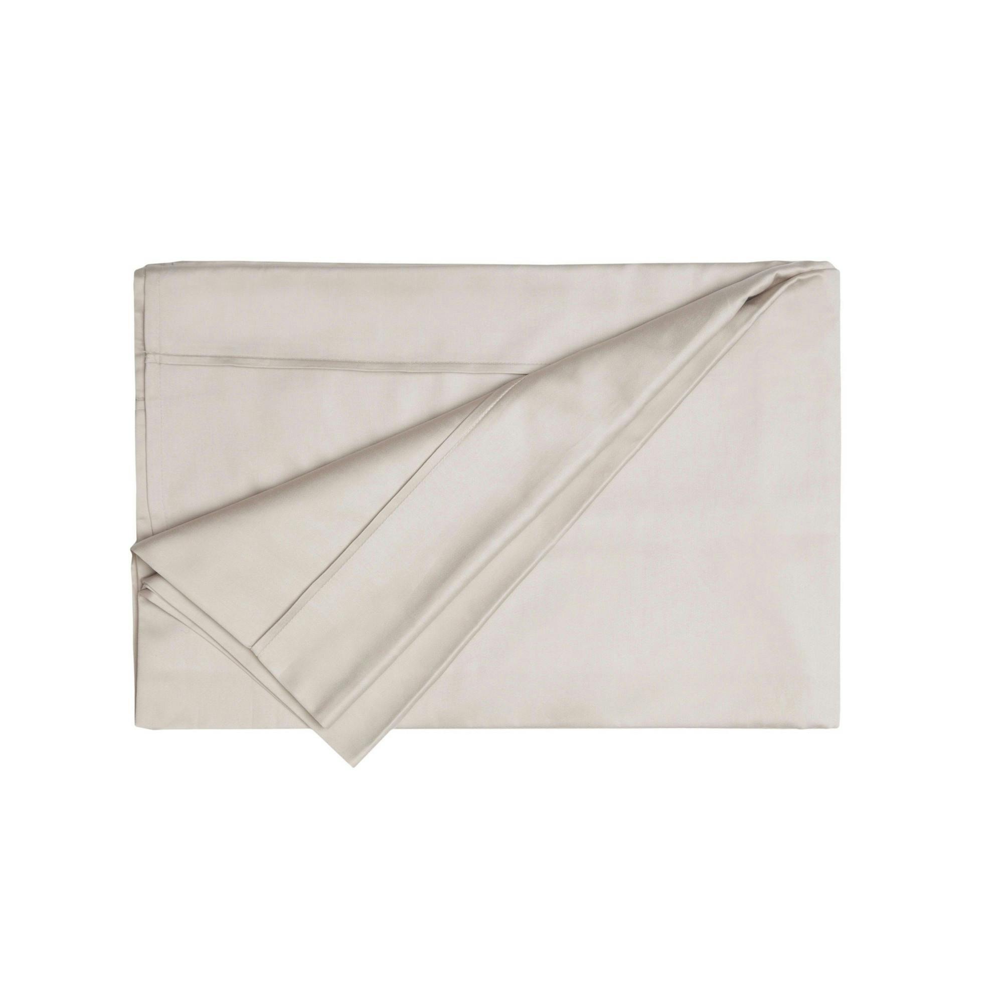 Belledorm 200 Thread Count Egyptian Cotton Flat Sheet - Oyster - Oyster - Double - 100% Egyptian Cotton