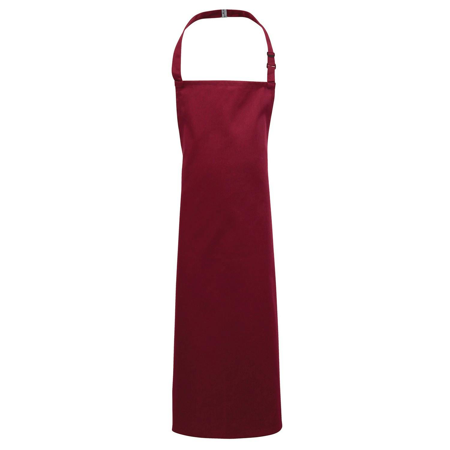 Premier Childrens/Kids Plain Apron - Burgundy / Cotton - Image 4