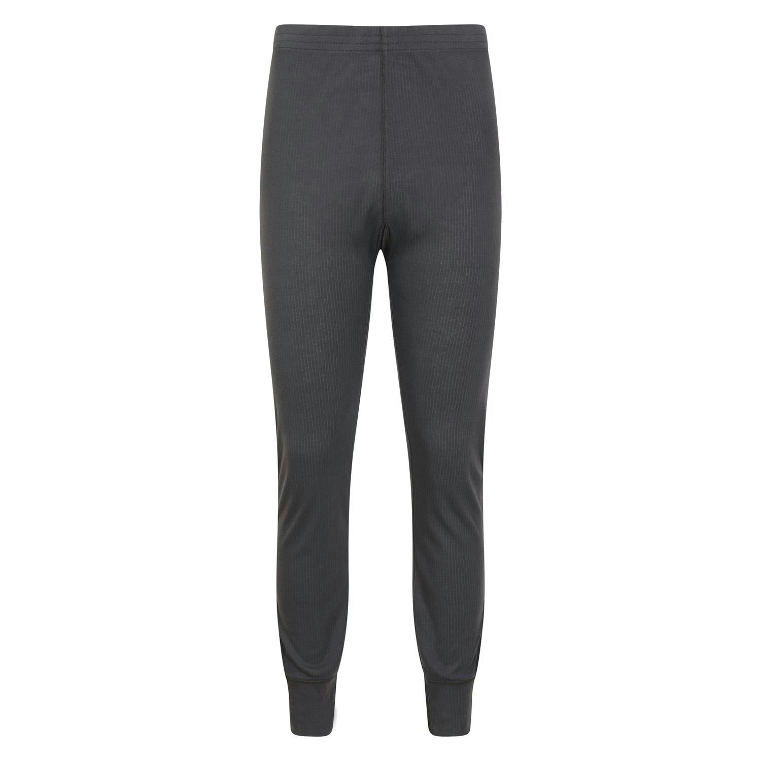 Mountain Warehouse Men's Grey Talus Base Layer Bottoms - Xxs - 100% Polyester