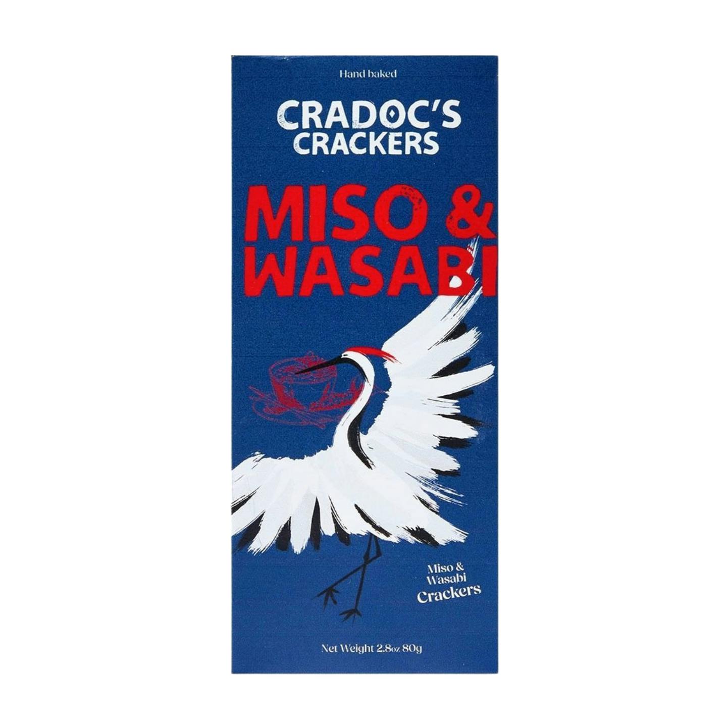 Cradoc's Miso & Wasabi Crackers (80G)