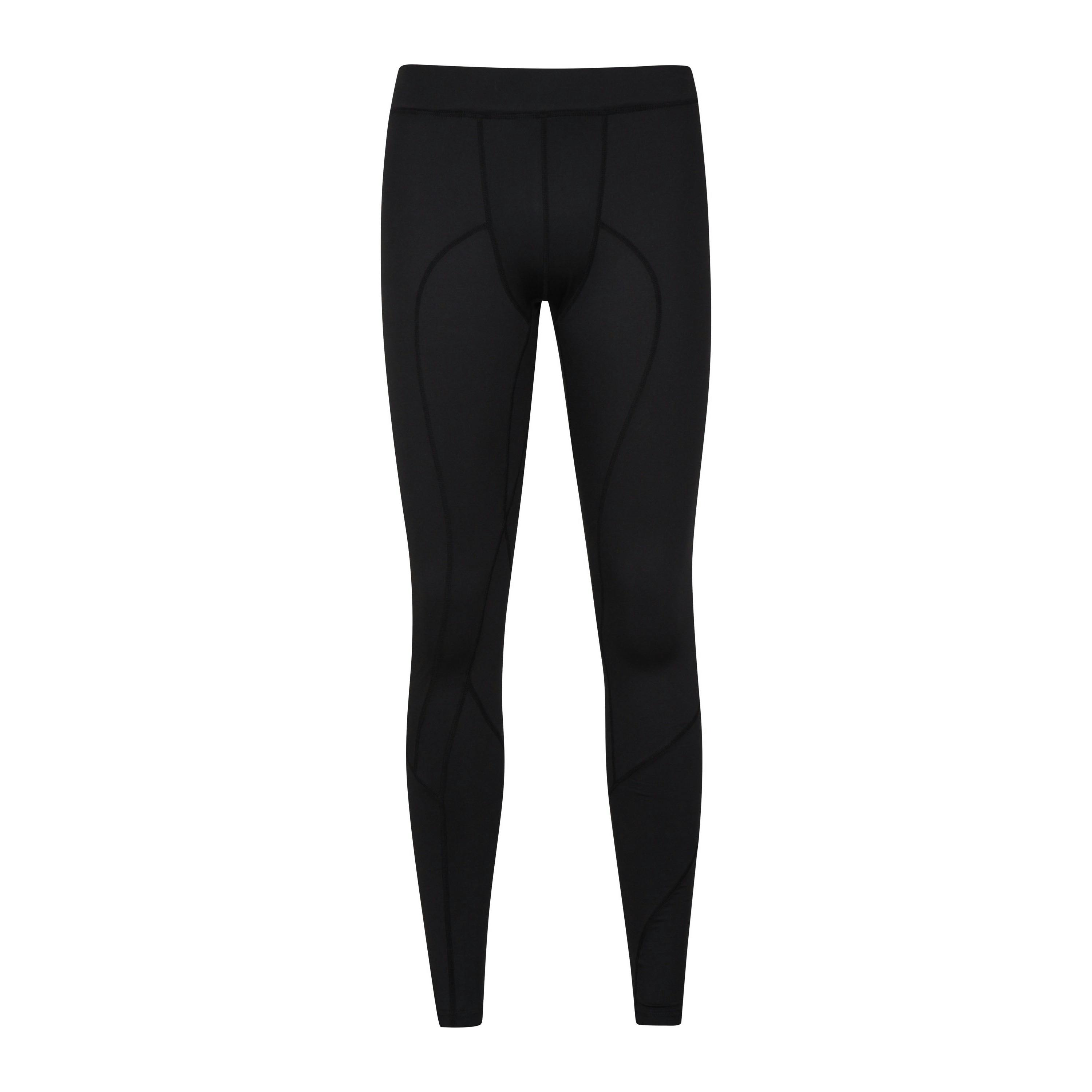 Mountain Warehouse Men's Black Running Leggings - Xl - 89% Polyester/11% Elastane