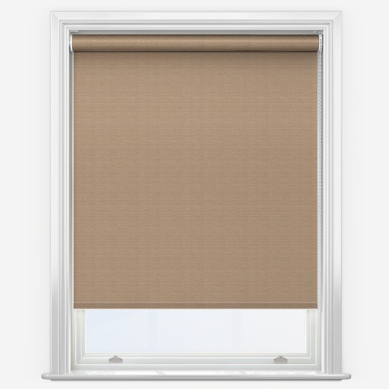 Rackhams Light Chocolate Trimmable Thermal Blackout Roller Blinds - 85Cm