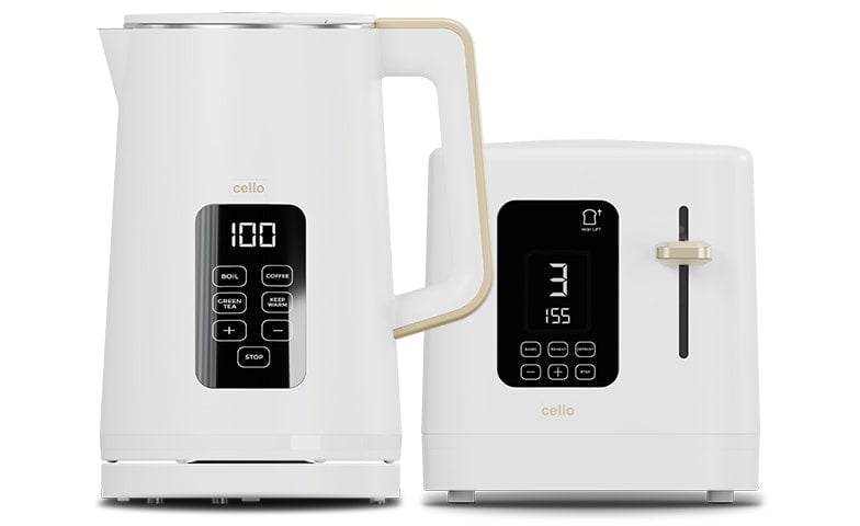 Cello Breakfast Bundle - Digital Kettle And 2 Slice Toaster (Copy)