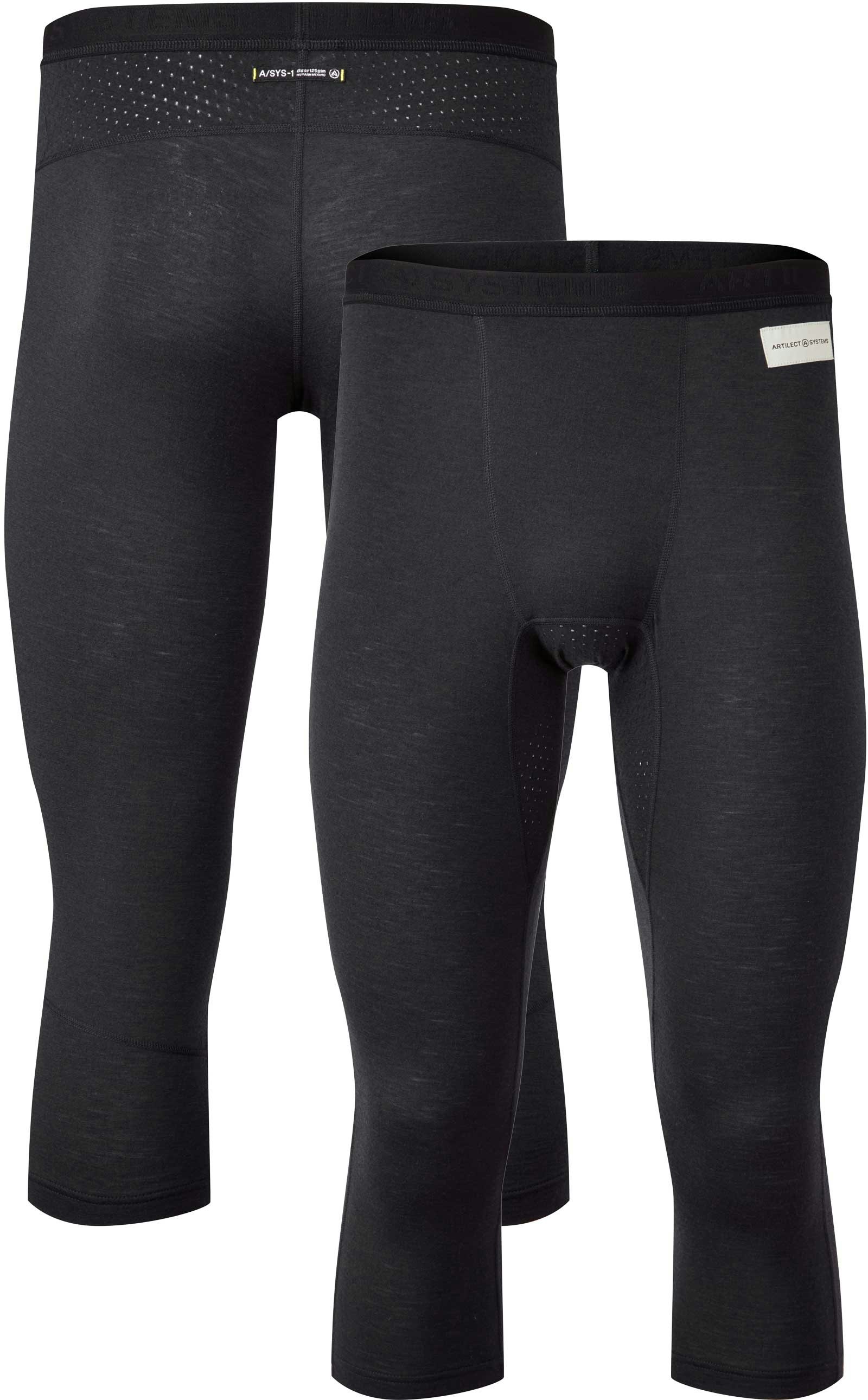 Artilect Men's Black Boulder 125 Capri Leggings {Art-2211123} - X-Large