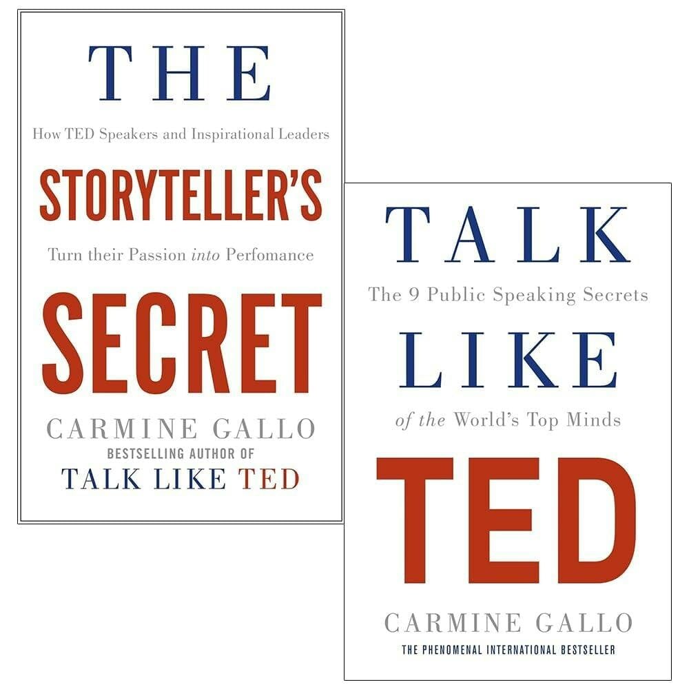 Various Publishers Carmine Gallo Collection 2 Books Set (The Storyteller's Secret And Talk Like Ted)