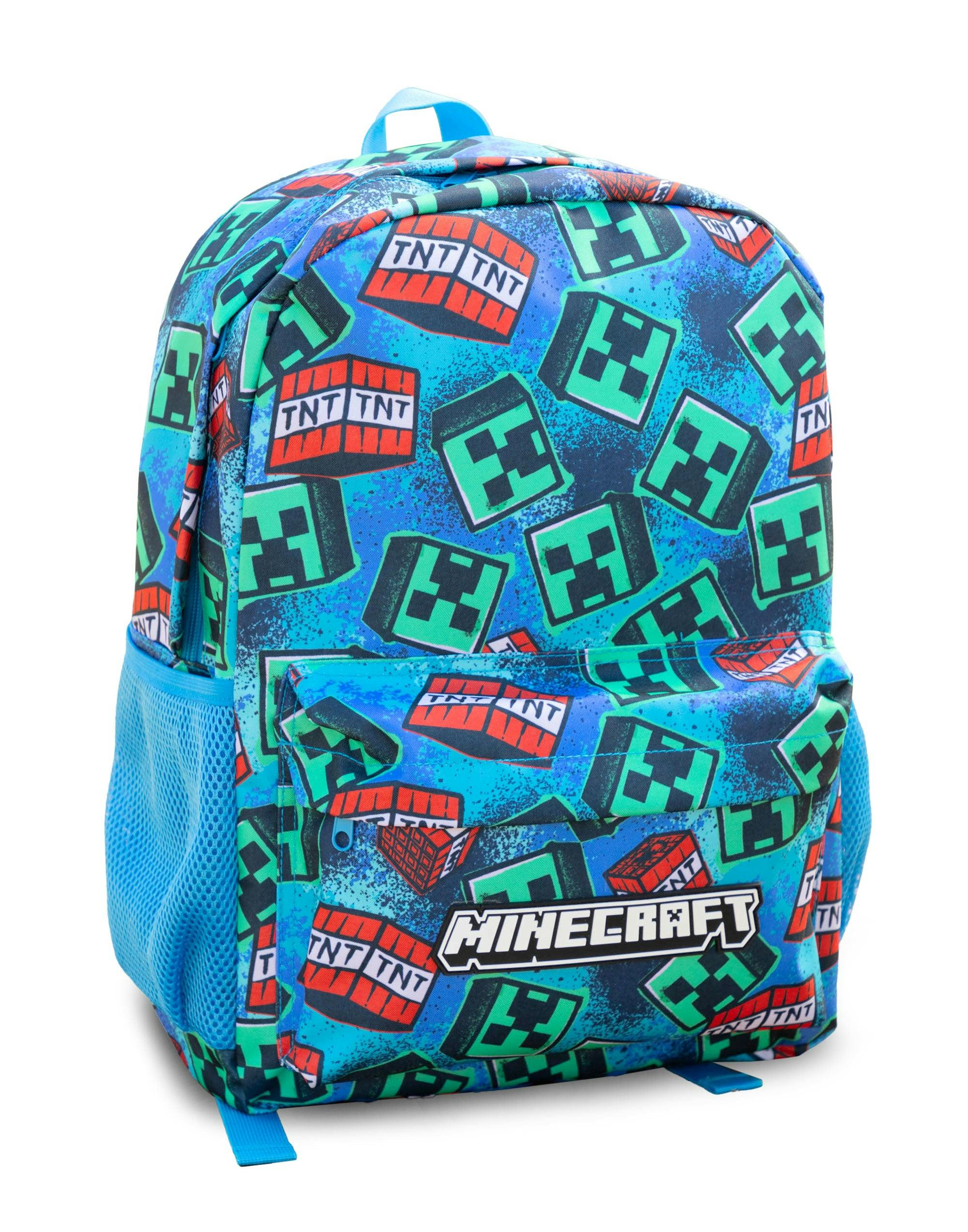 Vanilla Underground Unisex Kids Blue Minecraft Logo Backpack (One Size)