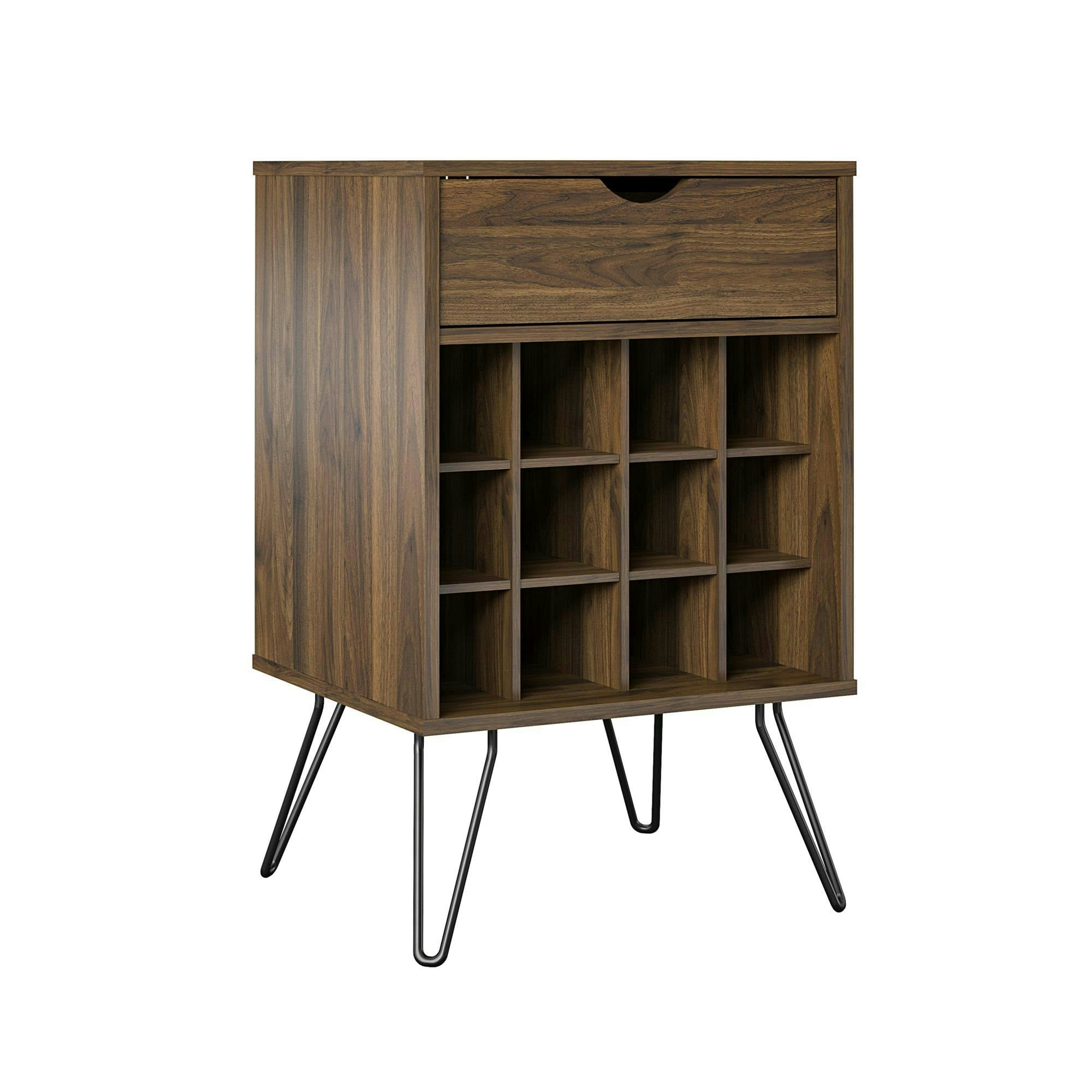 Dorel Home Brown Concord Beverage Storage Stand Walnut