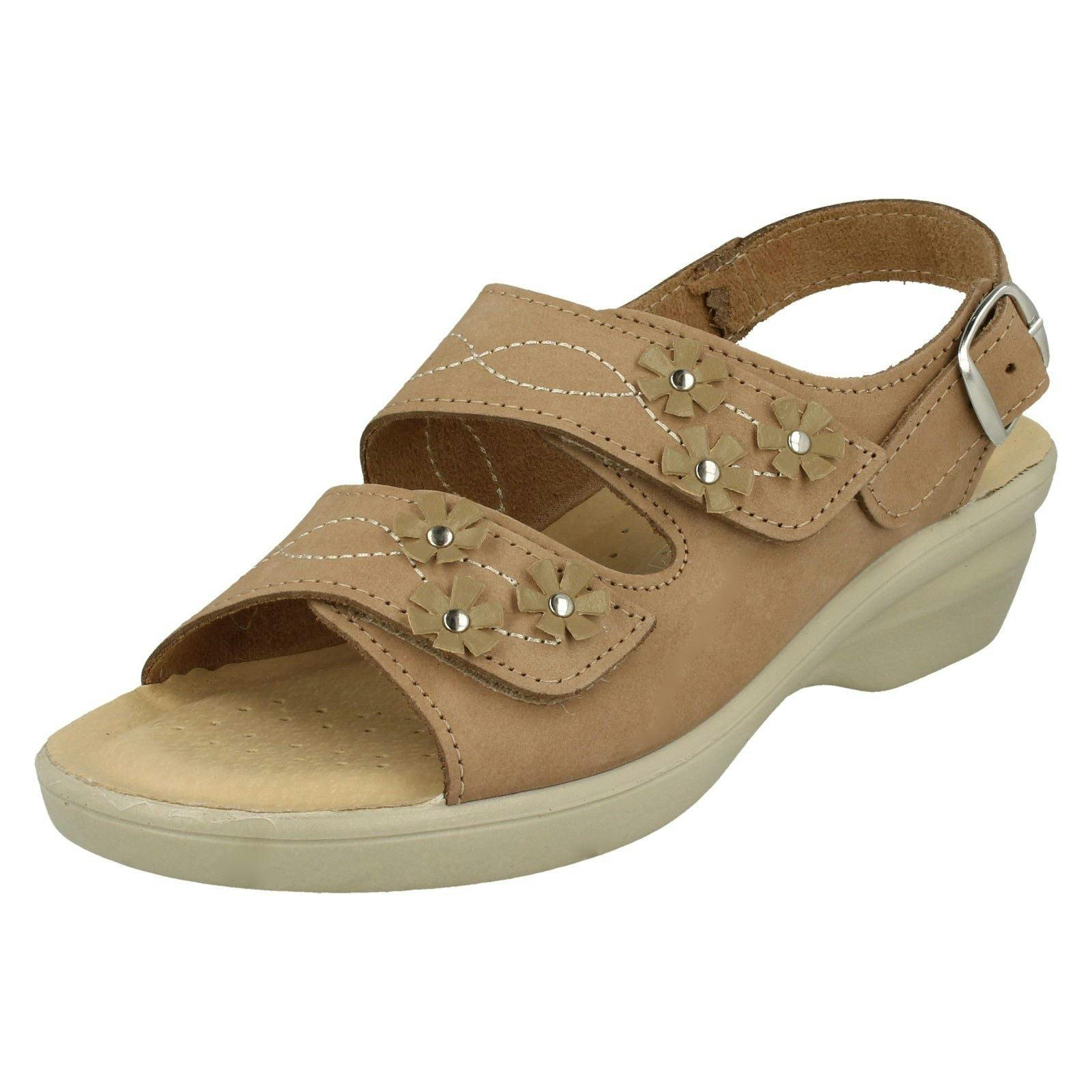 Padders Women's Hook & Loop Sandals Bluebell - Taupe - Uk 3