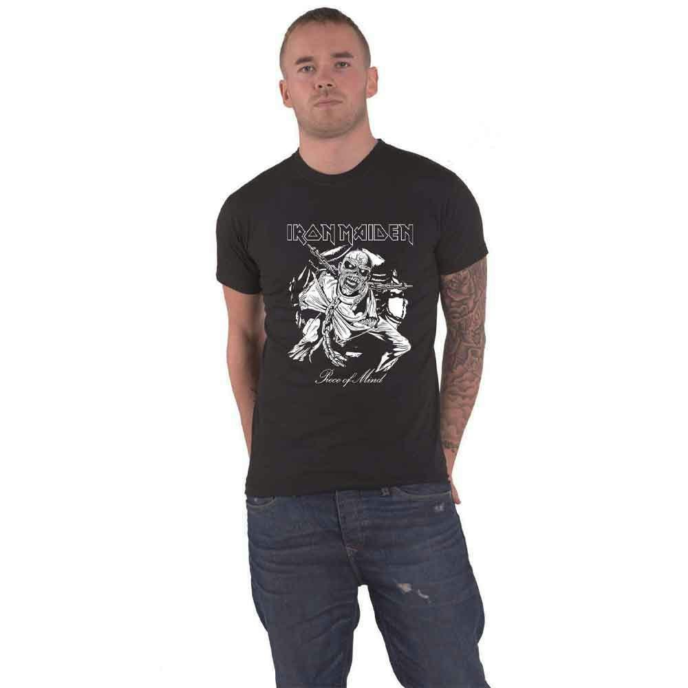 Paradiso Clothing Unisex Black Iron Maiden Piece Of Mind Mono Eddie T Shirt - Xxl
