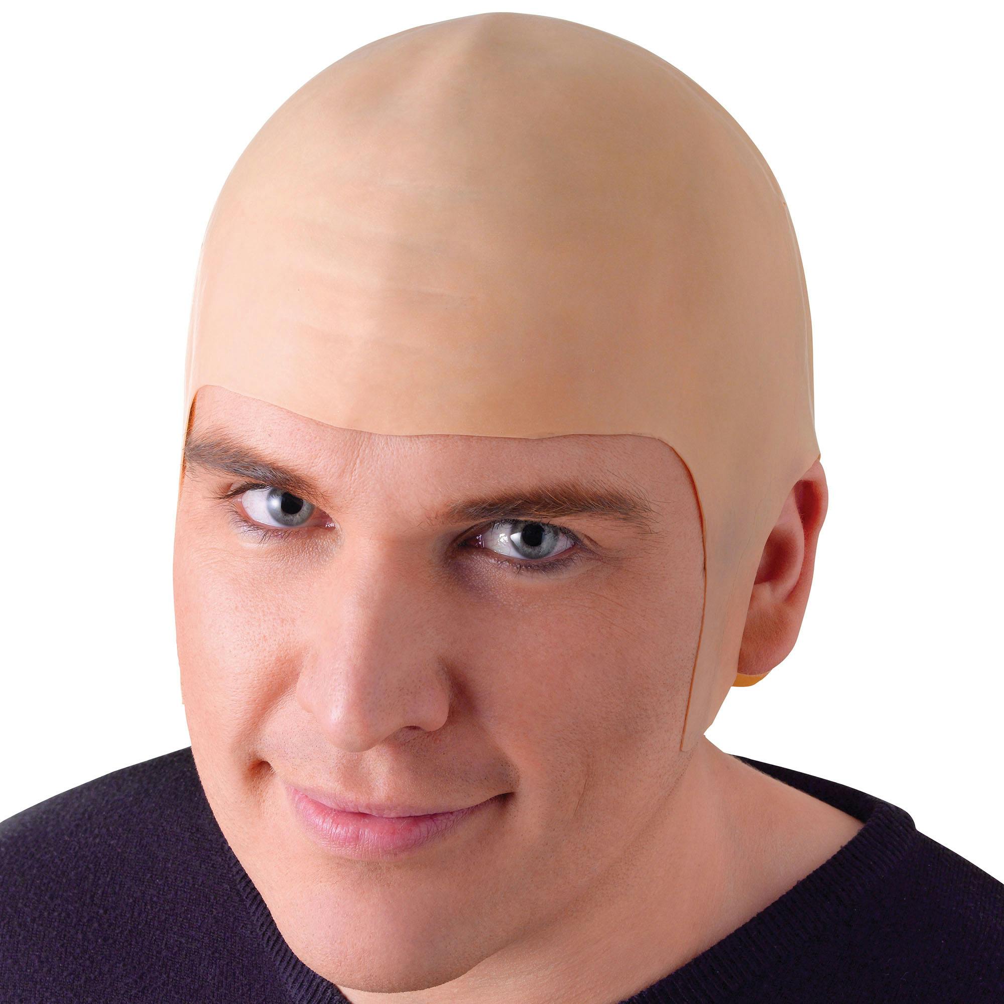 Bristol Novelty Unisex Beige Adults Bald Head Cap - One Size