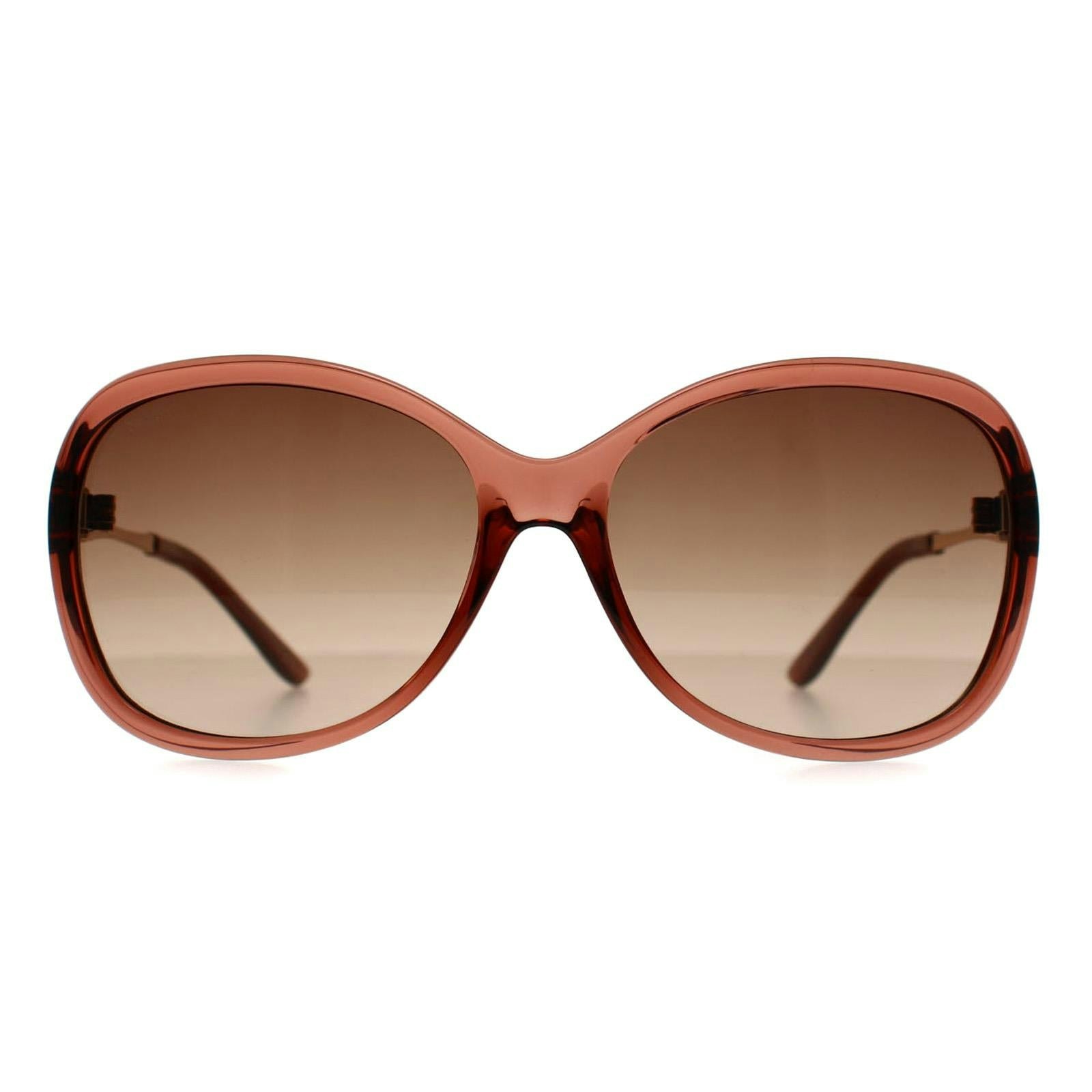 Seksy Women's Brown N2814 Transparent Sunglasses Size 3