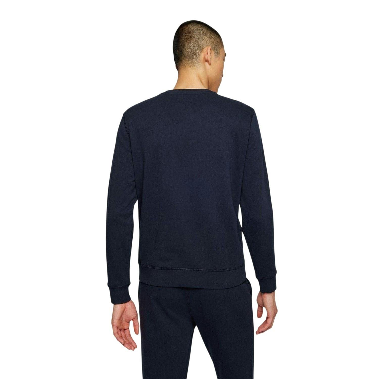 Boss Men's Westart Premium Cotton Crew Neck Sweatshirt - Navy - Xxl - Navy - 100% Mixed