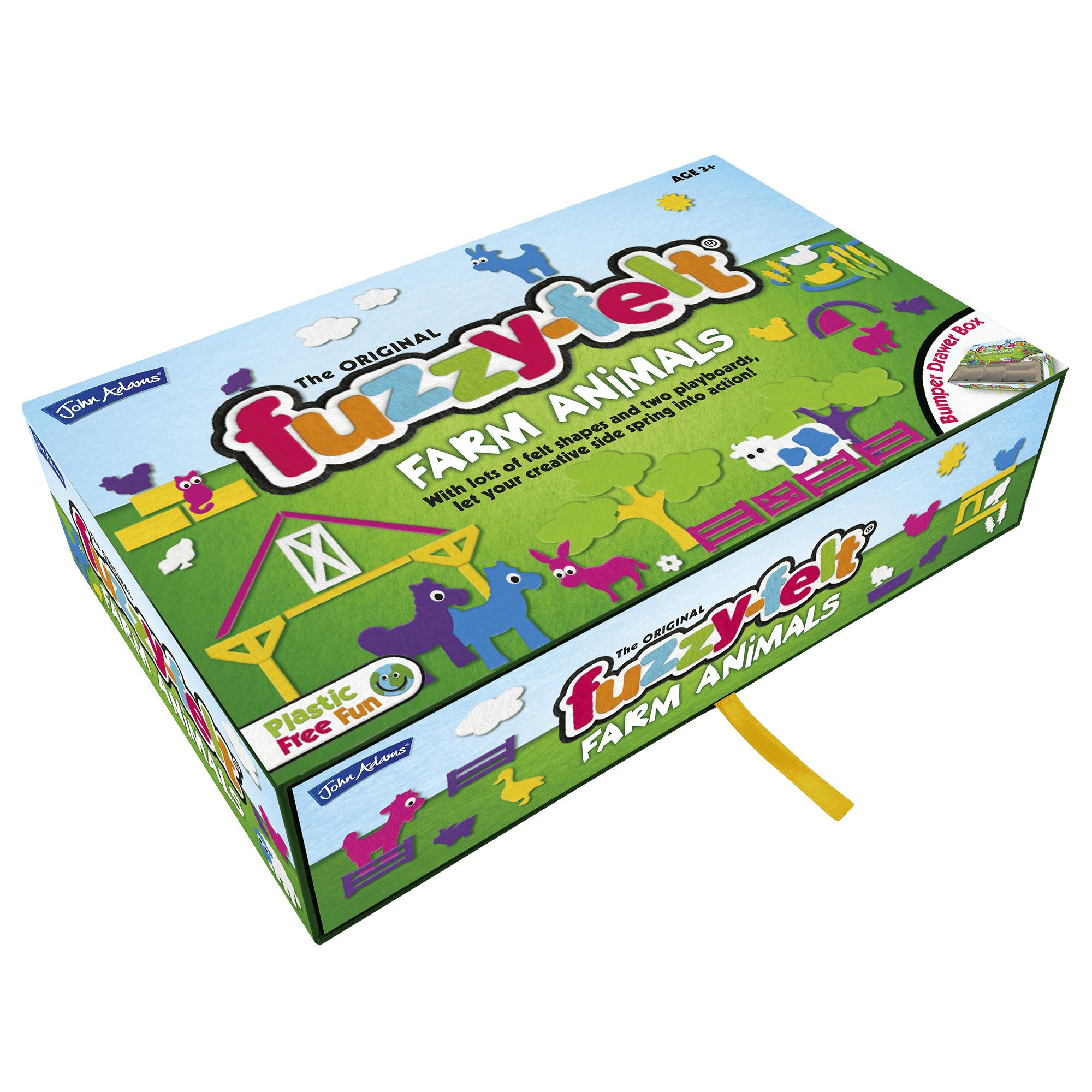 Fuzzy Felt Fuzzy-Felt Farm Animals Drawer Set