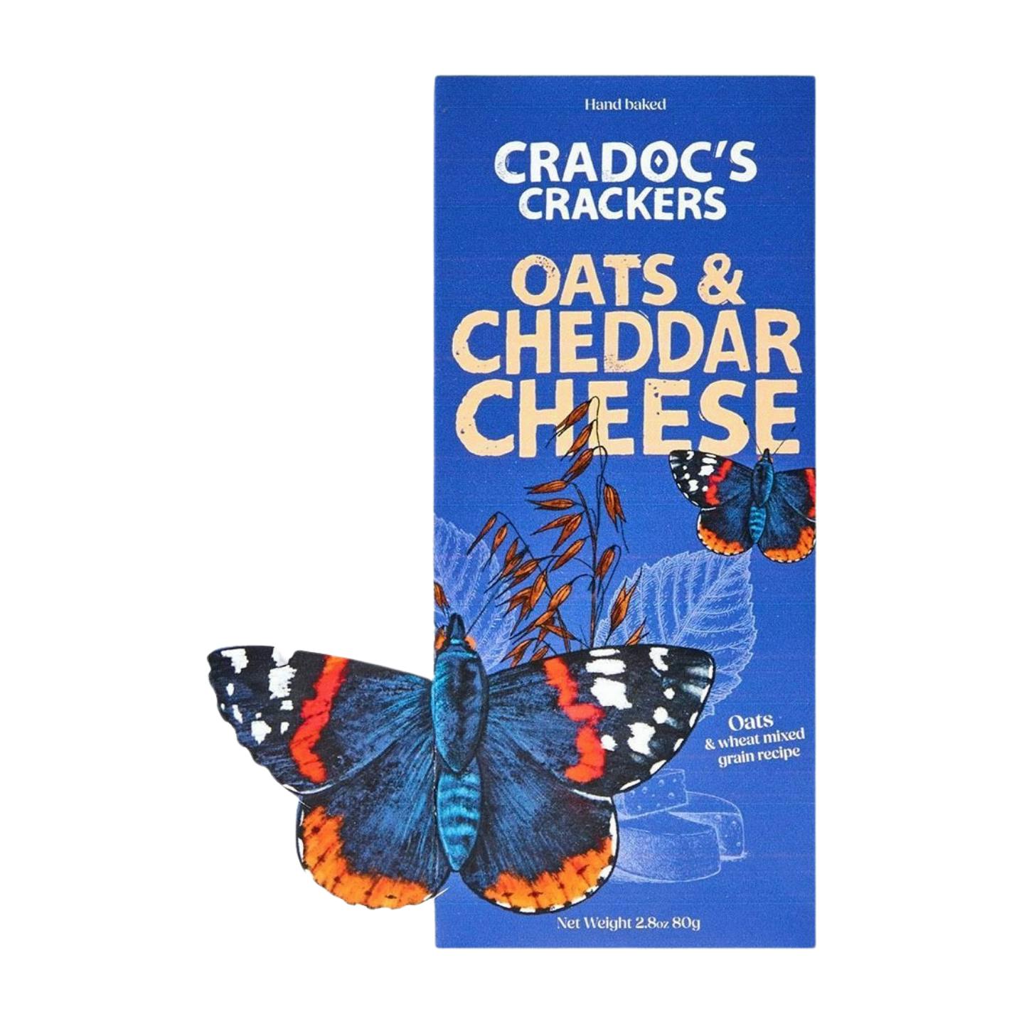 Cradoc's Oats & Cheddar Cheese Crackers (80G)