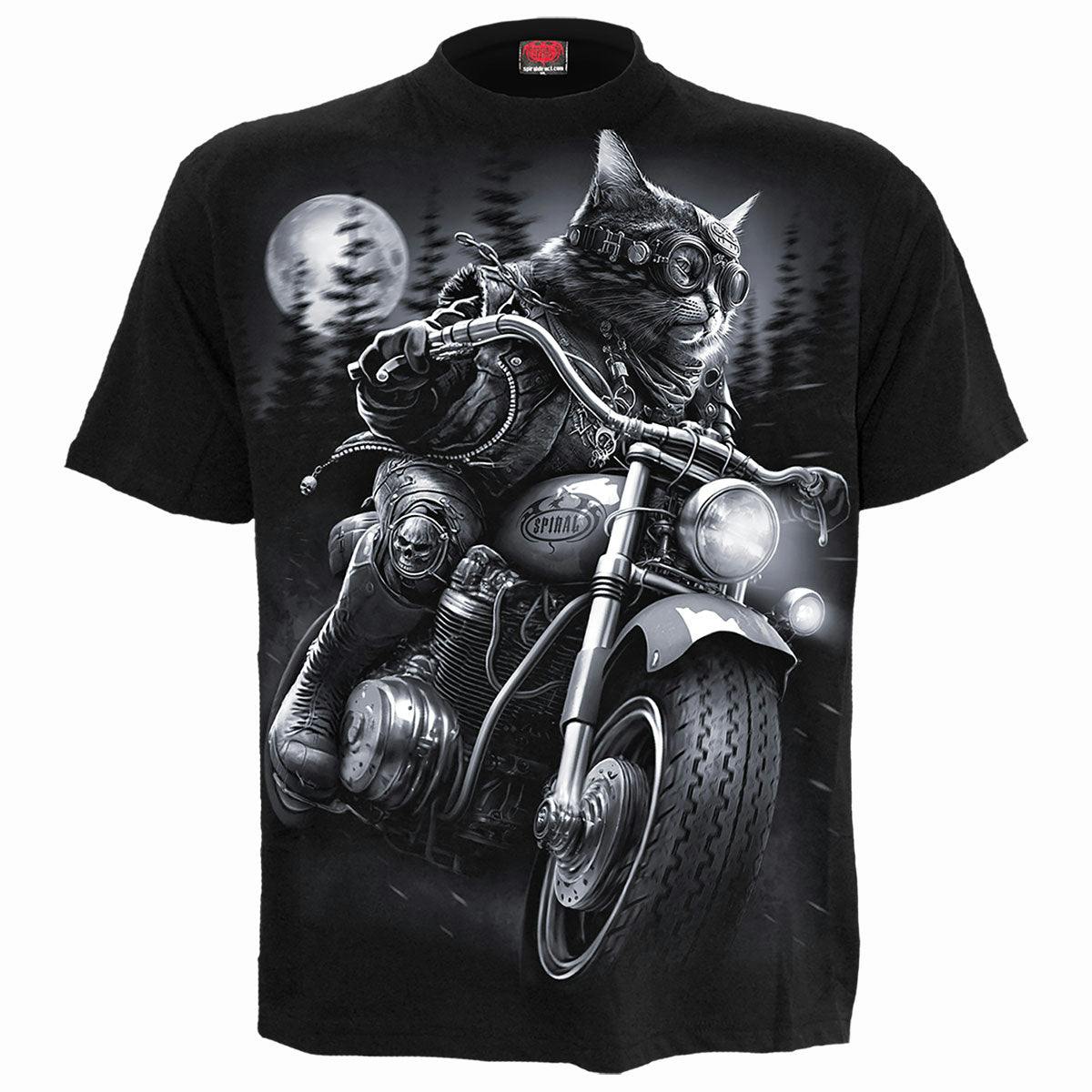 Spiral Direct Black Nine Lives - T-Shirt - Xl - Digital