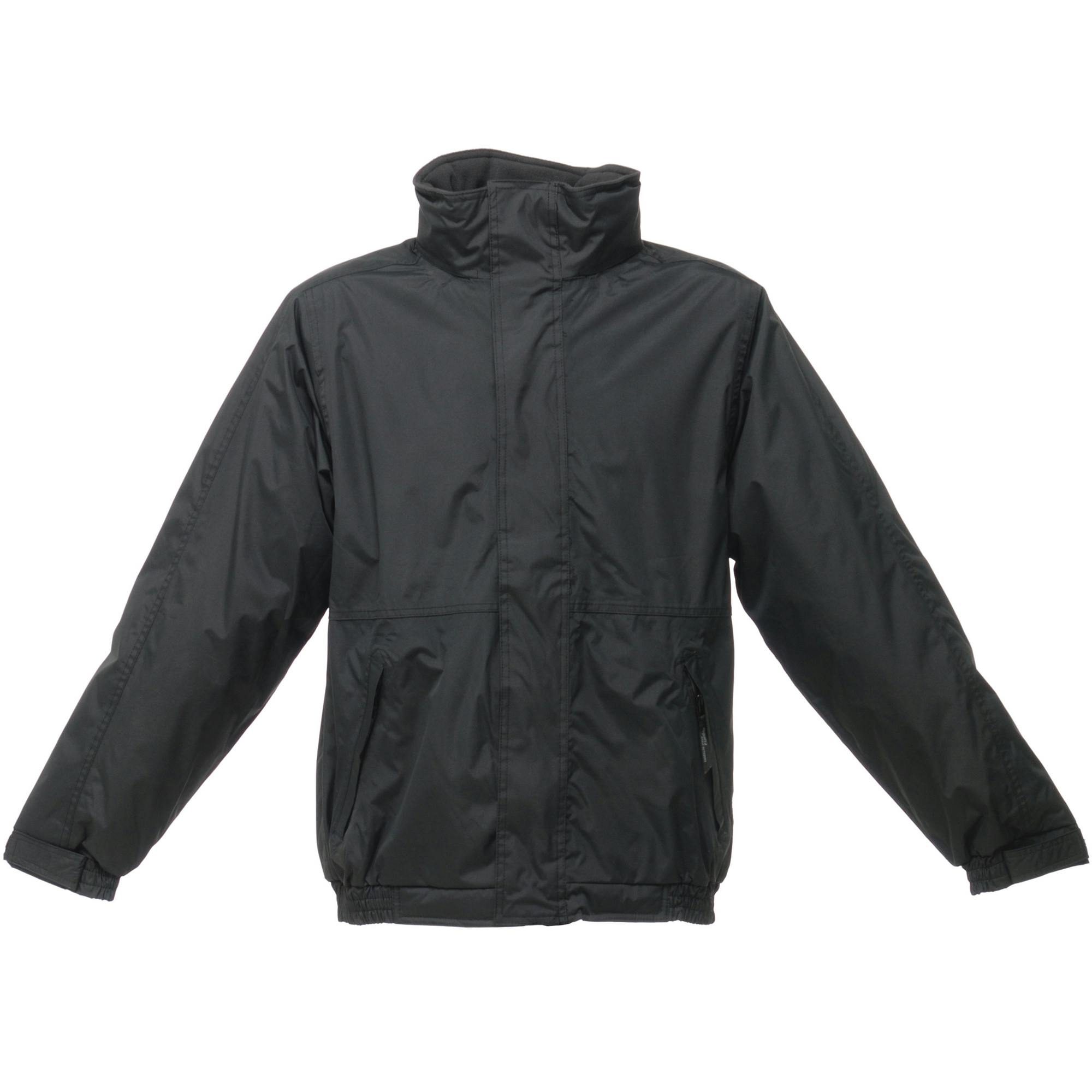 Regatta Men's Black Dover Waterproof Windproof Jacket - /Ash - 3XL - /Ash - 100% Polyester
