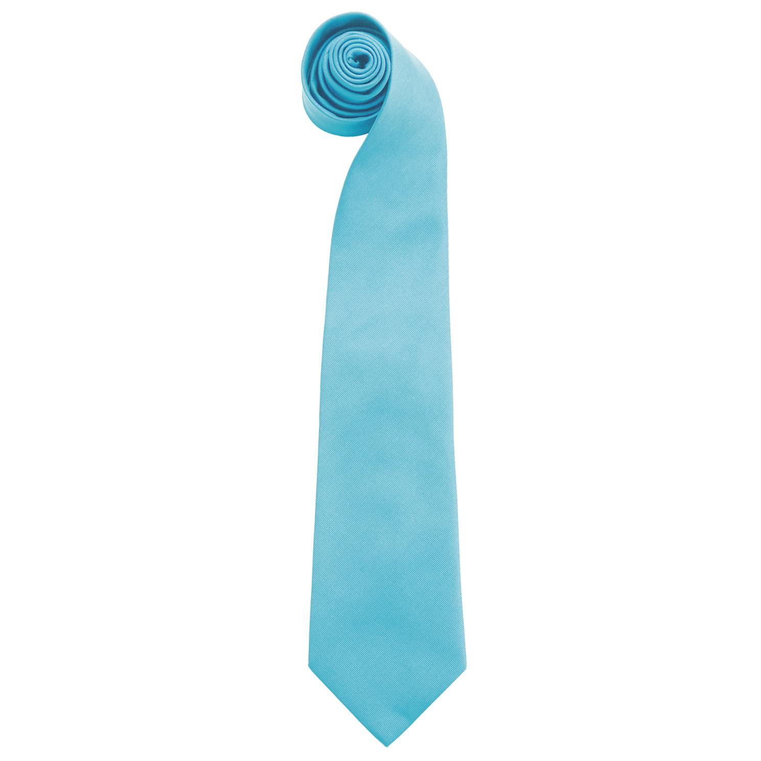 Premier Mens Fashion ”Colours” Work Clip On Tie (Pack of 2) (Turquoise) - One Size - Image 3