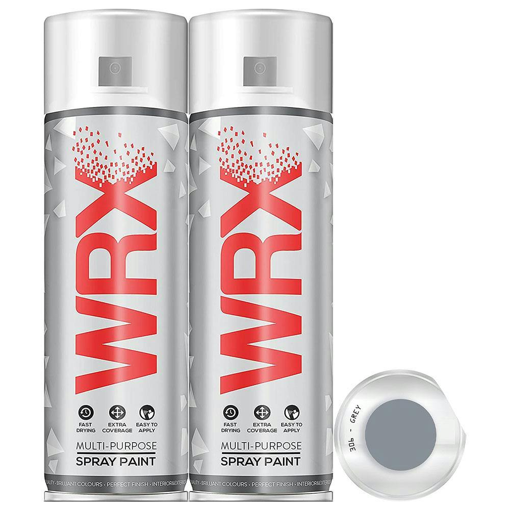 Rackhams Grey 12X Wrx Gloss Spray Paint Acrylic 400Ml - Image 3