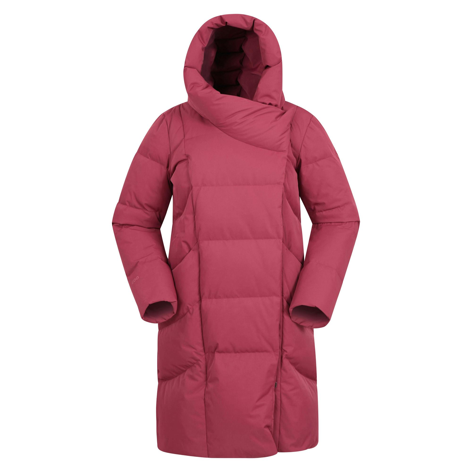 Mountain Warehouse Women's Burgundy / Cosy Extreme Ii Wrap Down Jacket - 18 Uk - 100% Polyester