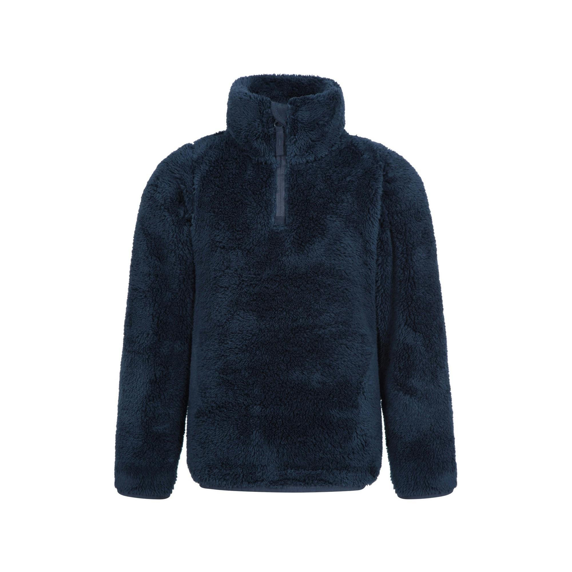 Mountain Warehouse Childrens/Kids Teddy Half Zip Fleece Top - Navy - 5-6 Years - Navy - 100% Polyester