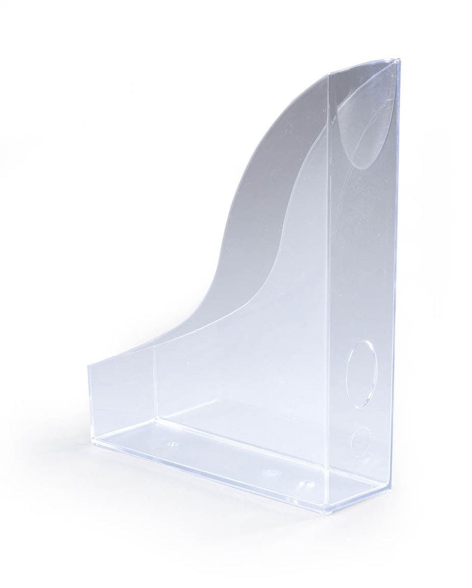 Durable Magazine Rack Document Desk File Organiser | 6 Pack | A4 Clear